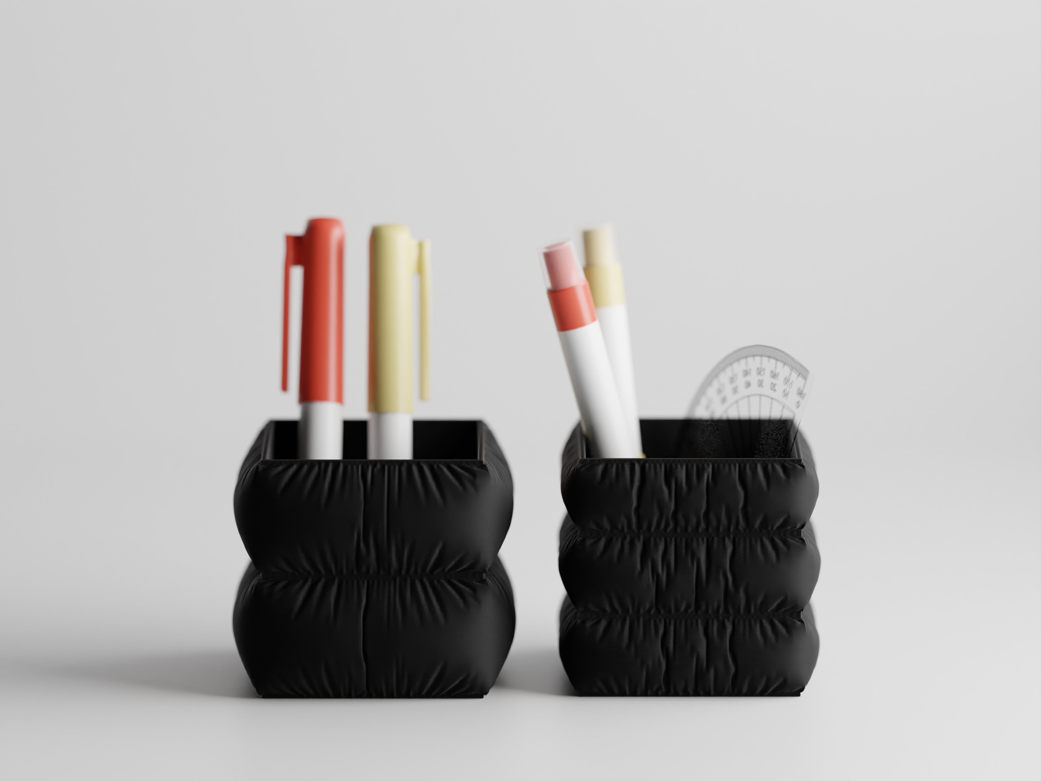 MellowNest – Fabric-Textured Pen Holder