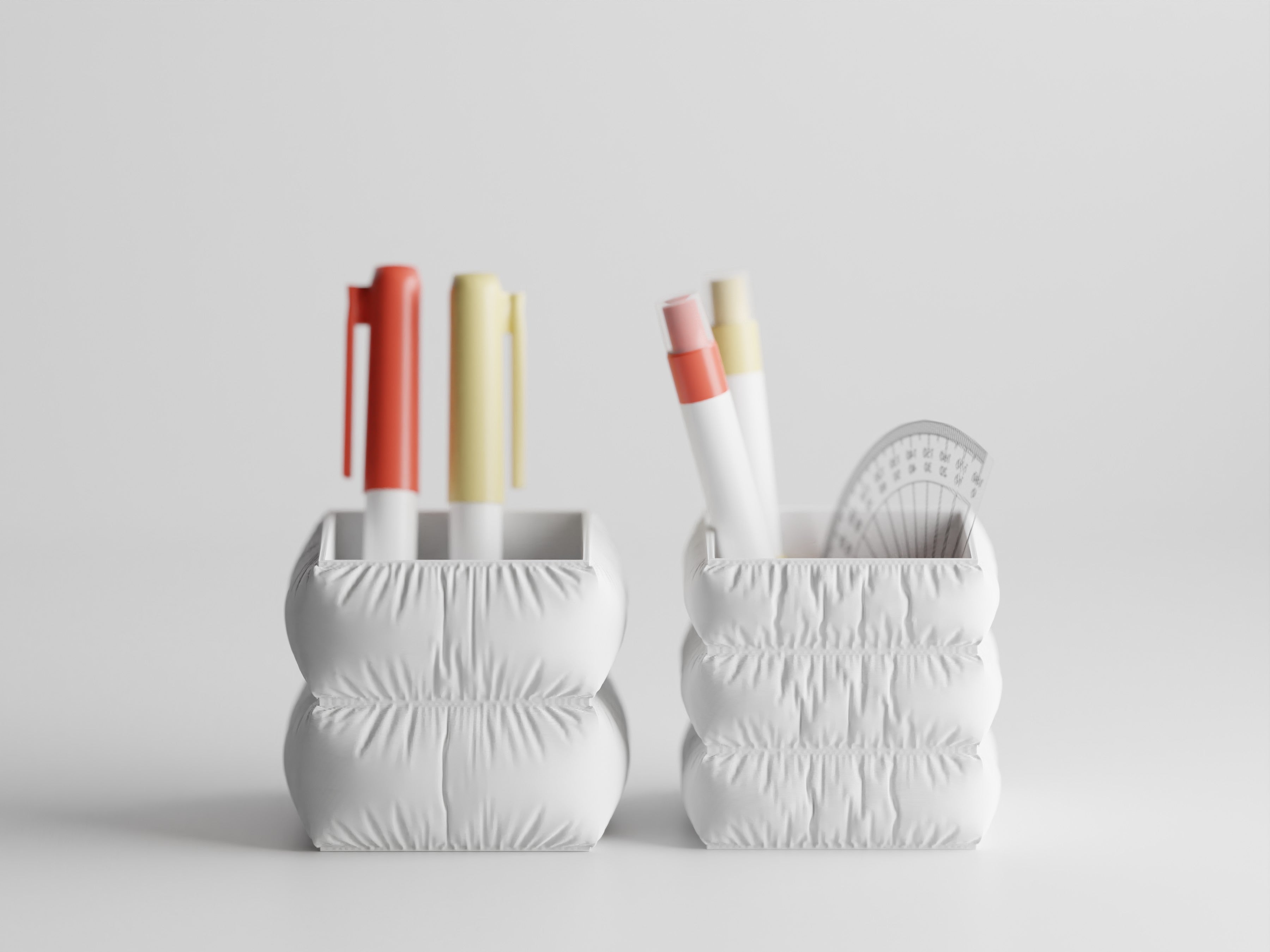 MellowNest – Fabric-Textured Pen Holder