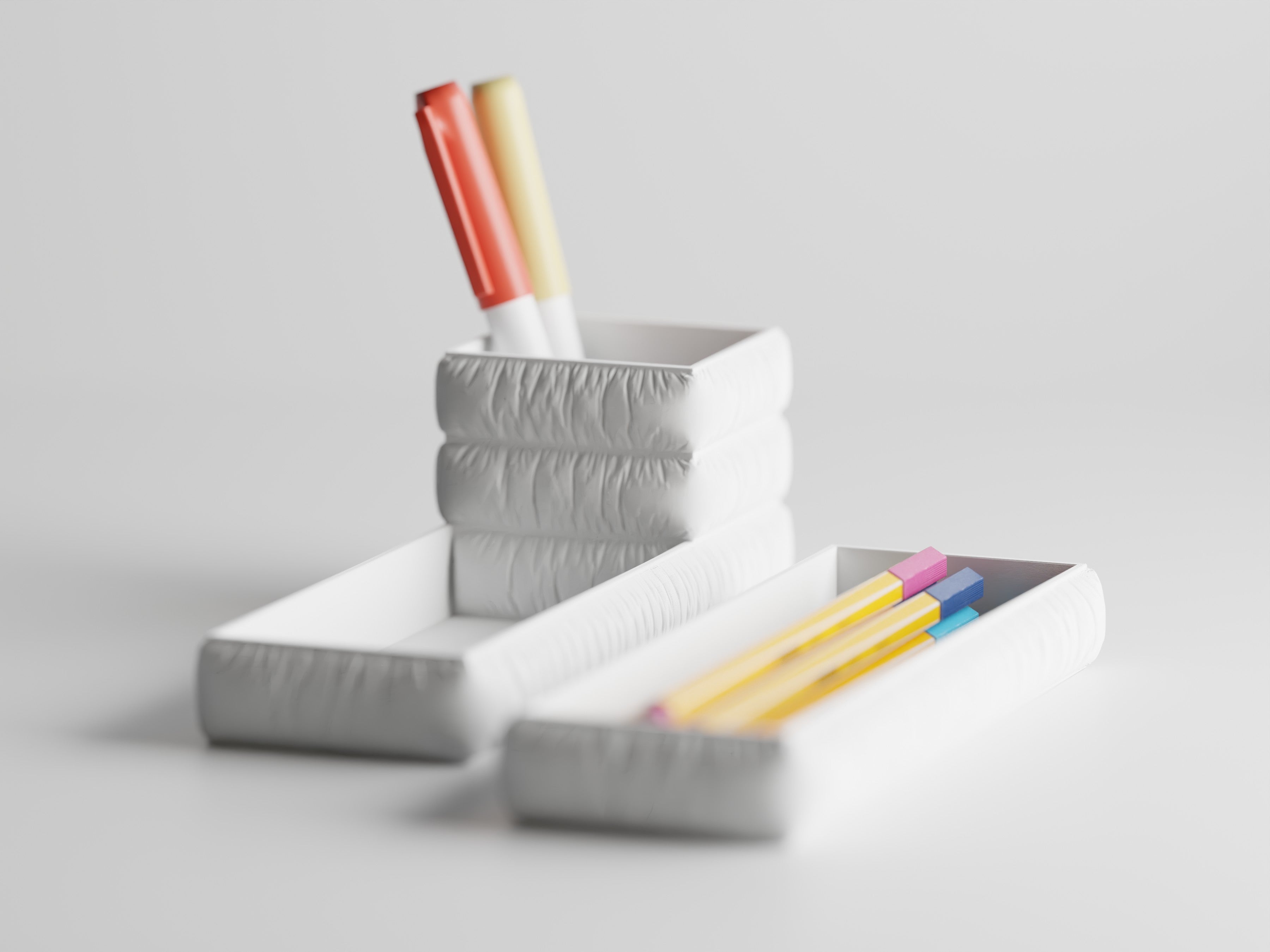 SoftNest – Sculpted Pen & Accessory Box
