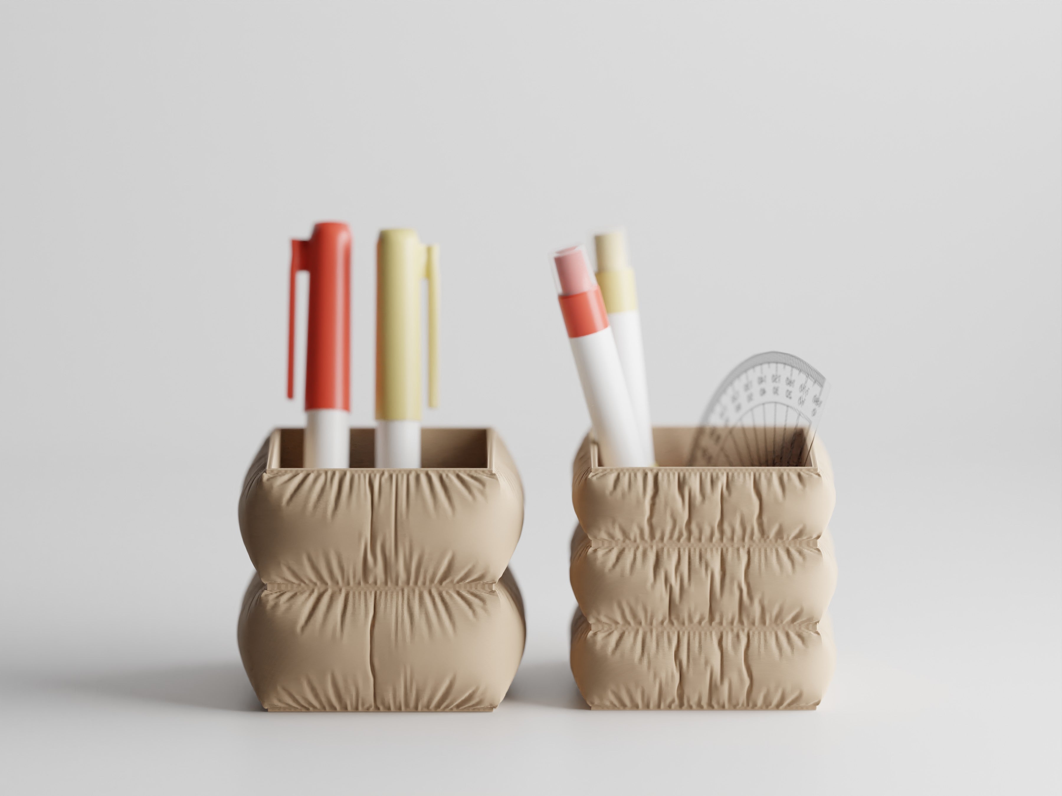 MellowNest – Fabric-Textured Pen Holder