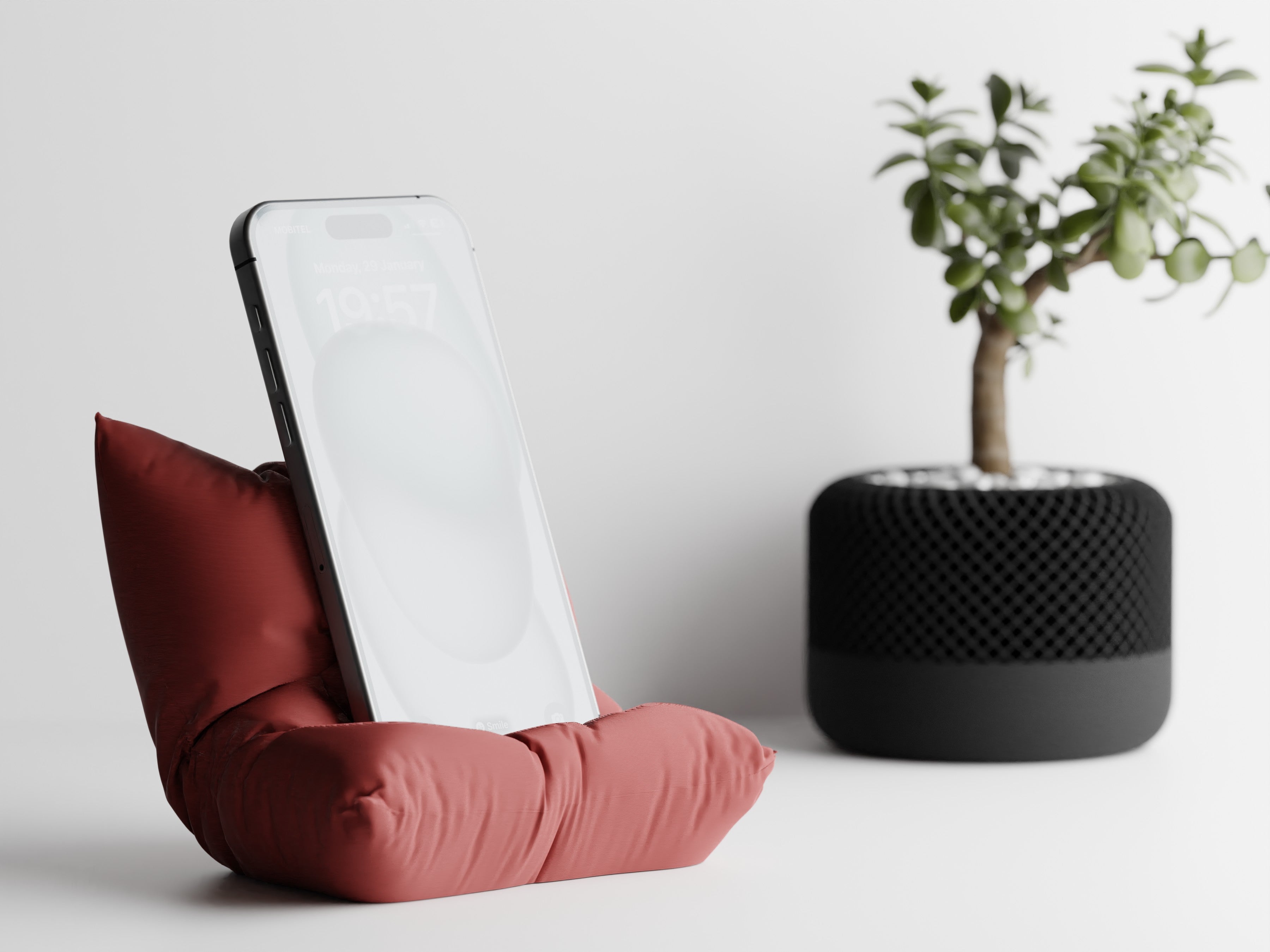 PillowDock – Cozy Curved Phone Stand
