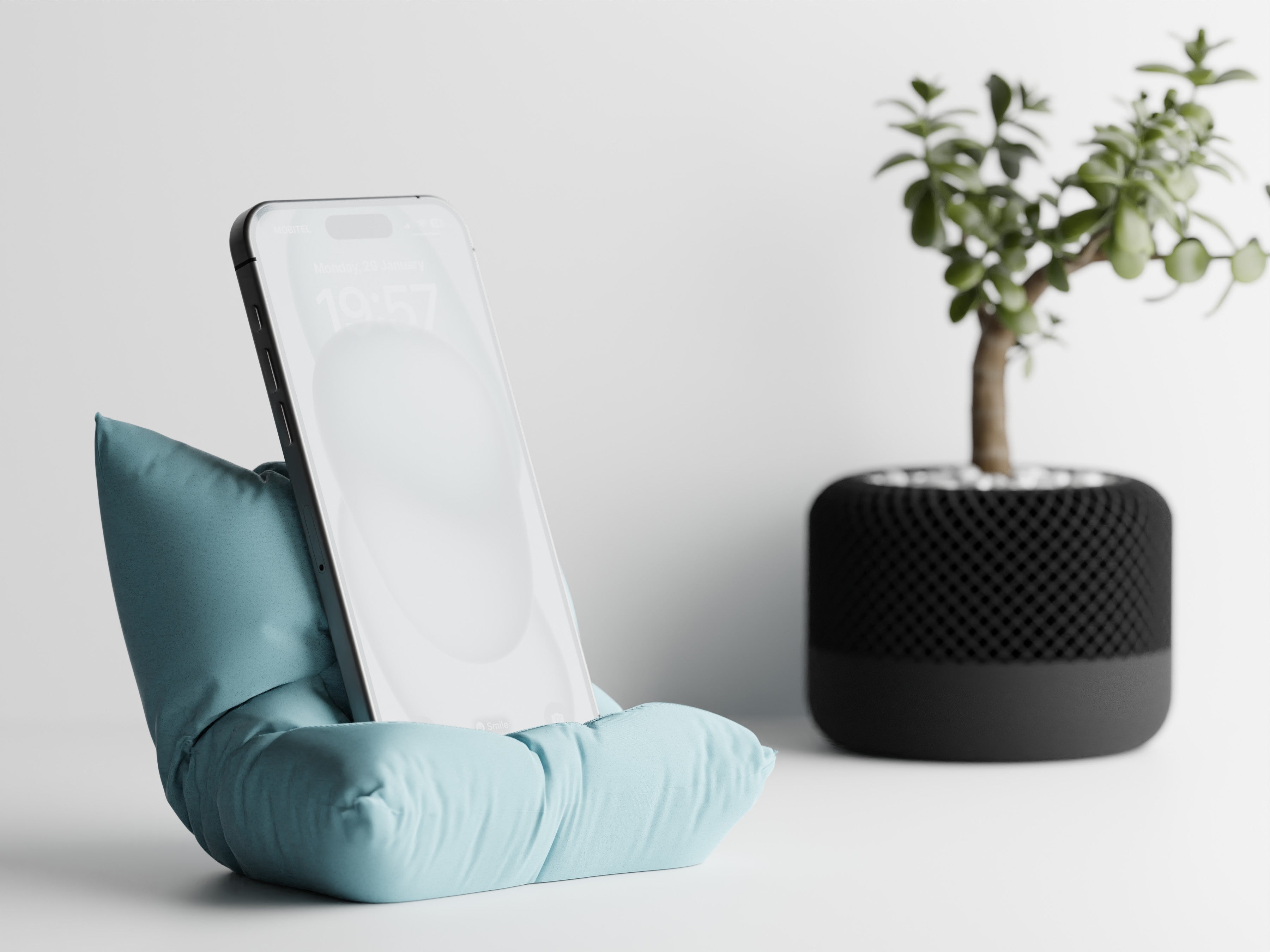 PillowDock – Cozy Curved Phone Stand