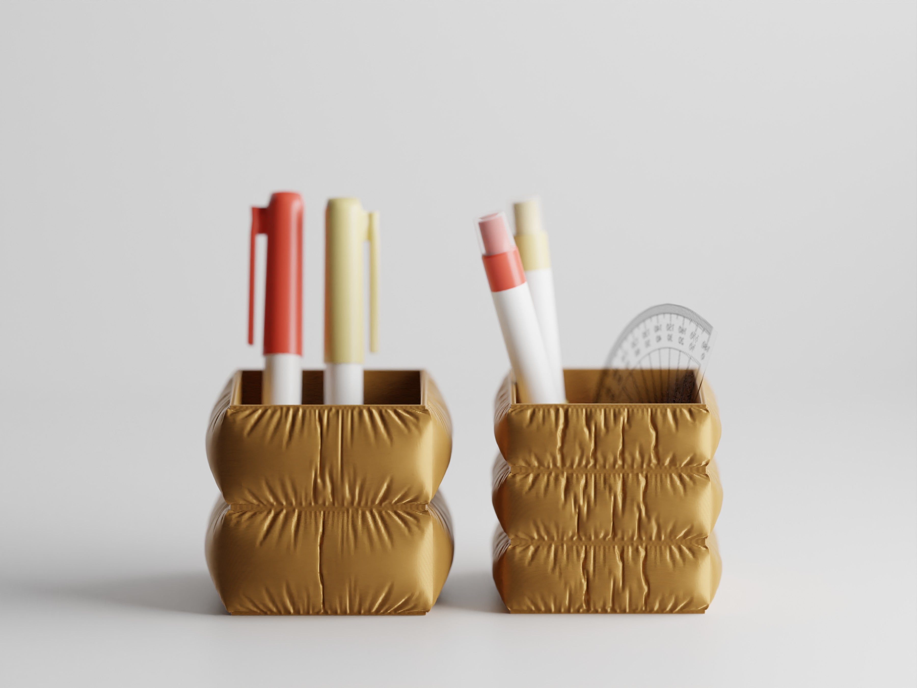 MellowNest – Fabric-Textured Pen Holder