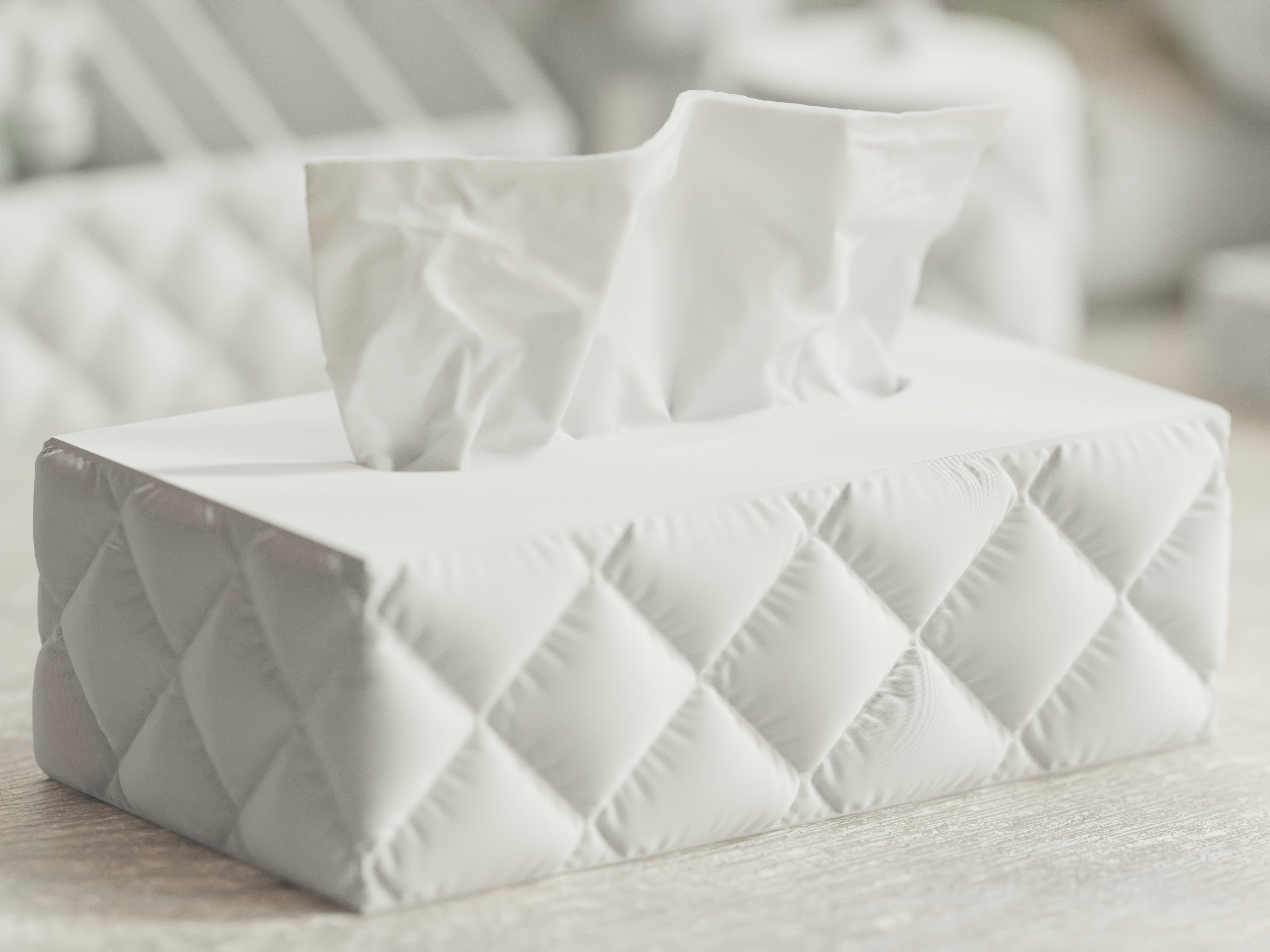 Plooma – Inflated Tissue Box Cover (Rectangle)