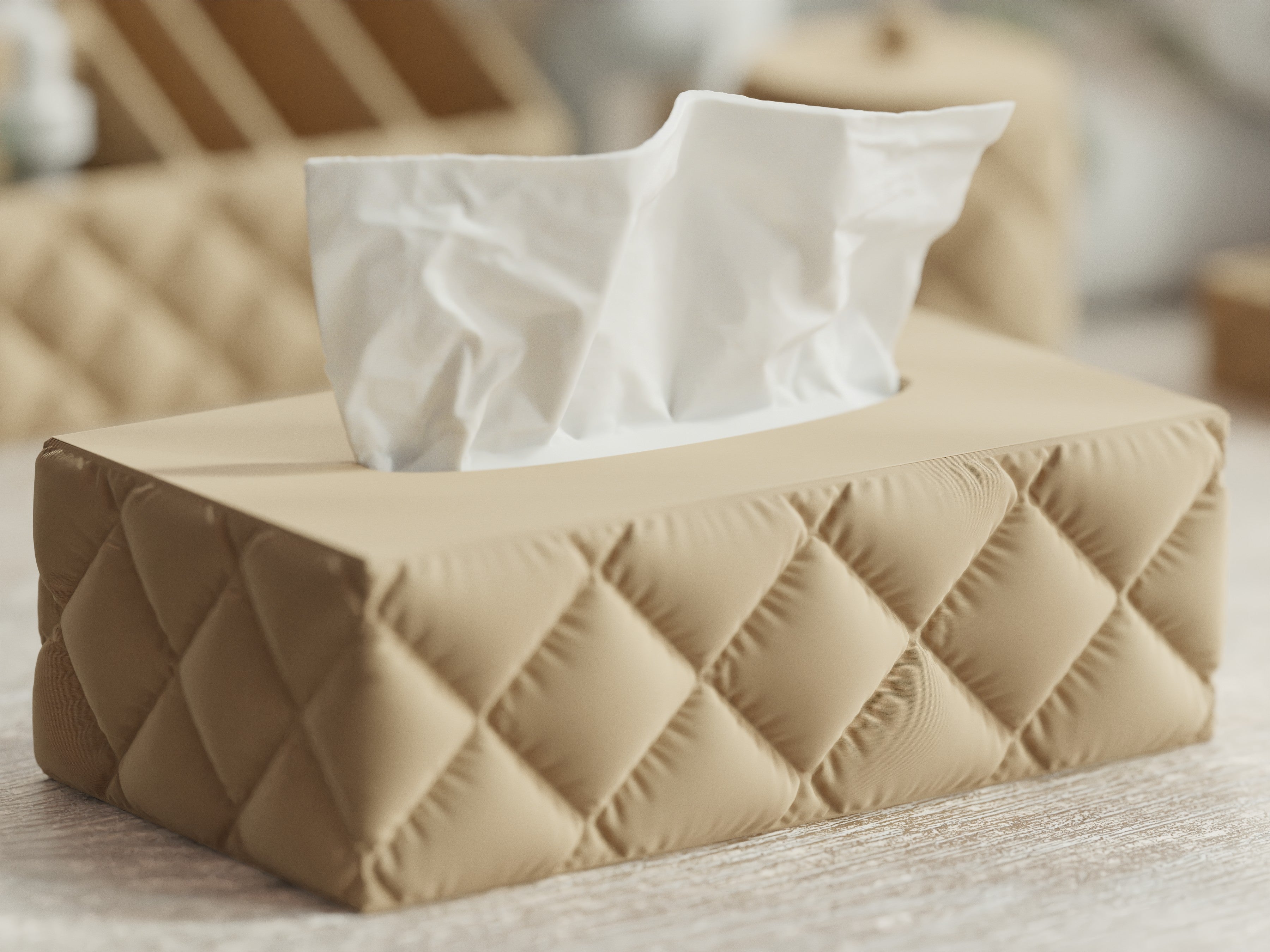 Plooma – Inflated Tissue Box Cover (Rectangle)