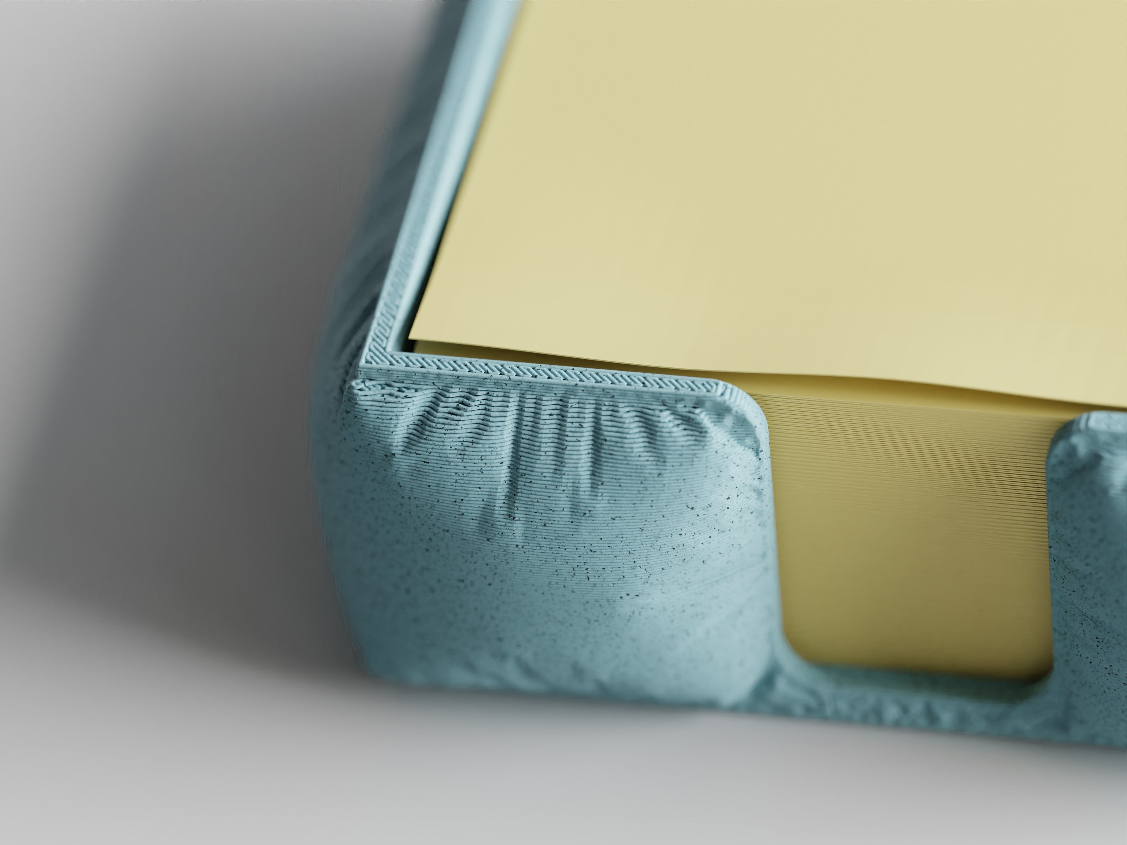 NoteNest – Post-it Holder with Soft Fabric Texture