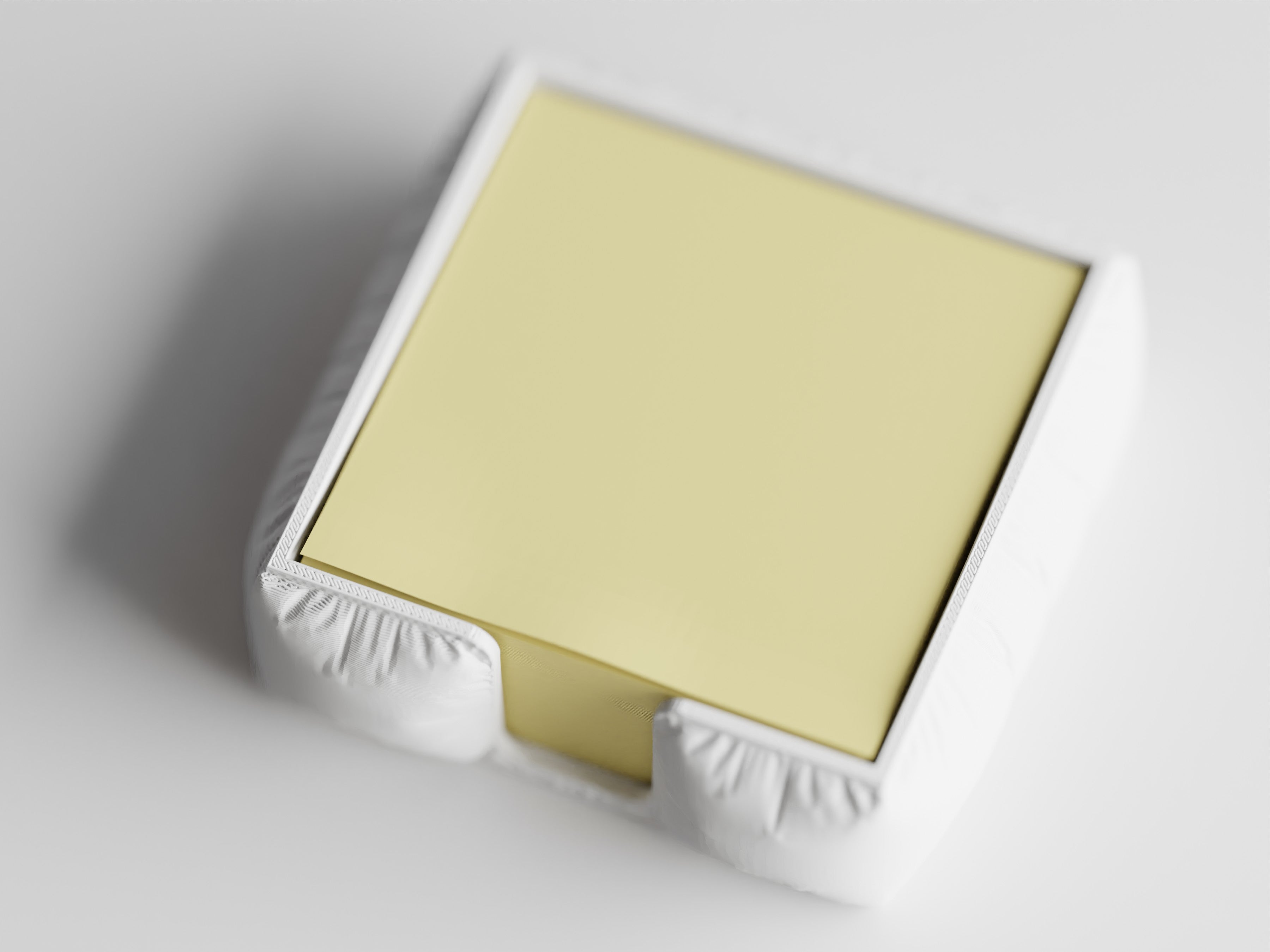NoteNest – Post-it Holder with Soft Fabric Texture