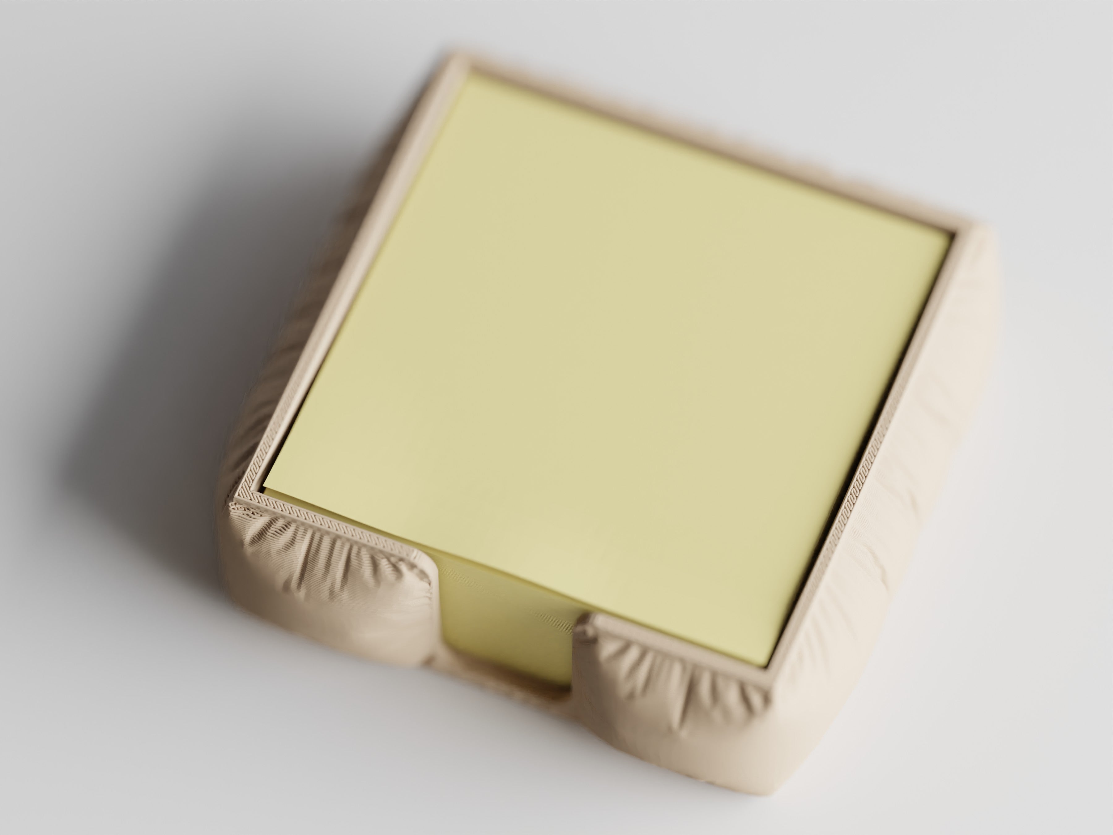 NoteNest – Post-it Holder with Soft Fabric Texture