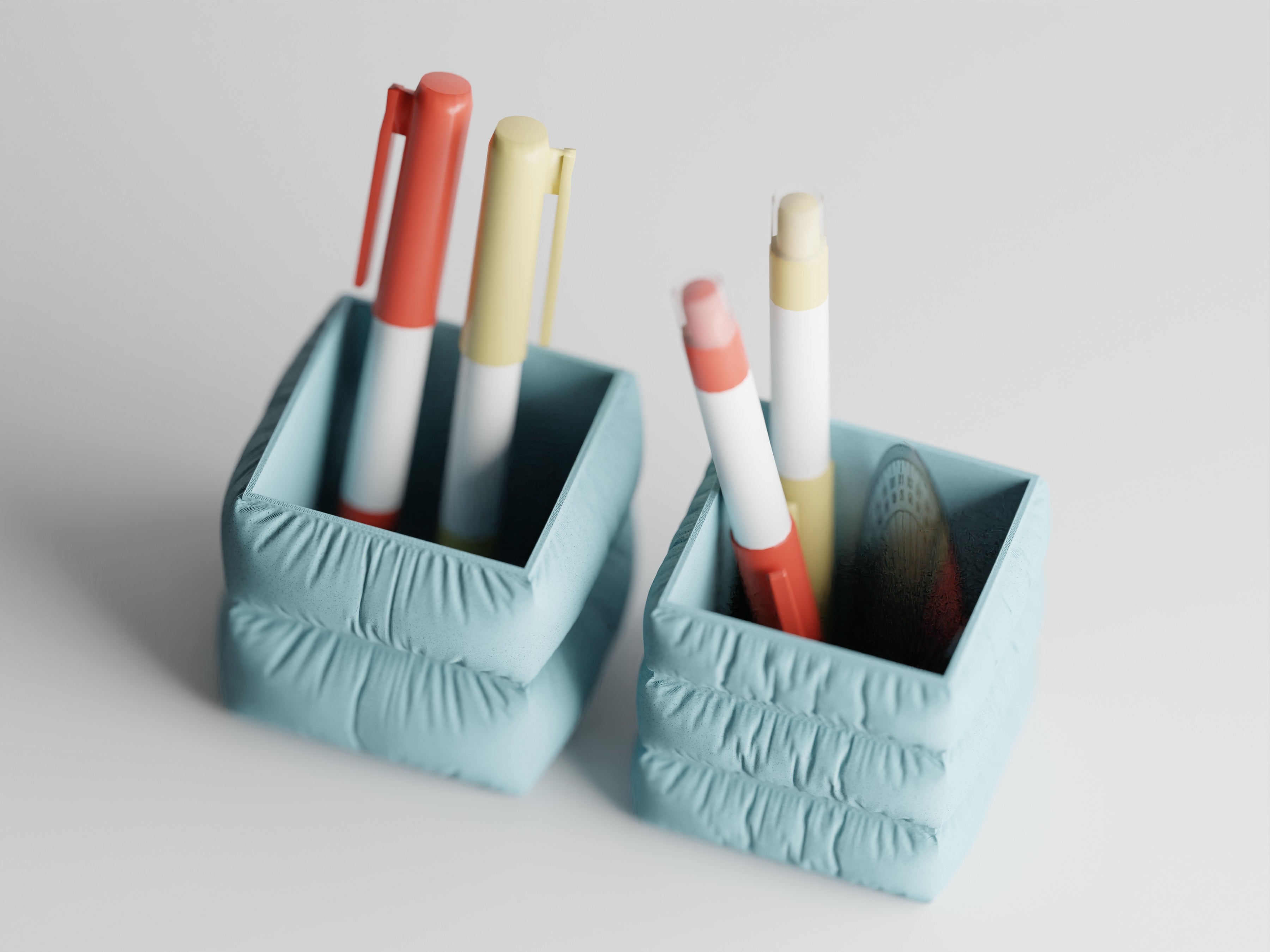 MellowNest – Fabric-Textured Pen Holder