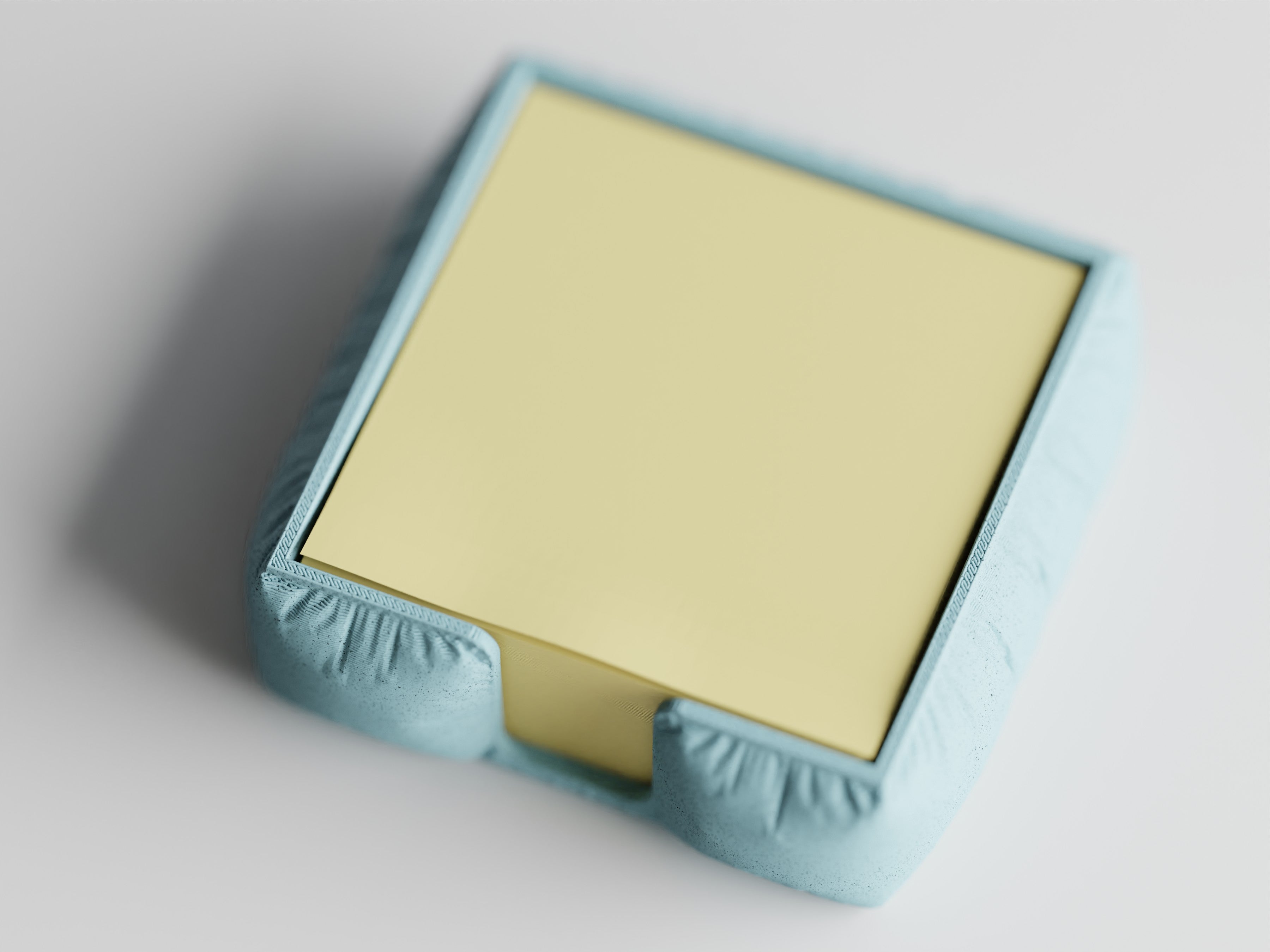 NoteNest – Post-it Holder with Soft Fabric Texture