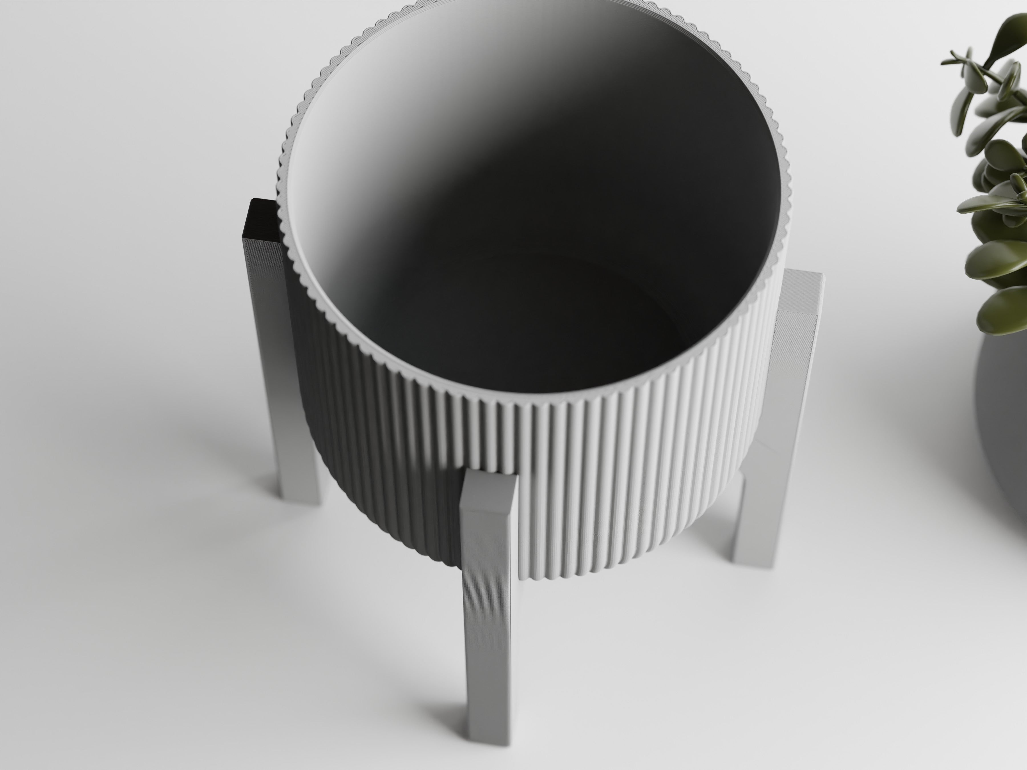Plant Pot Elevare – Mid-Century Stand & Interchangeable Pot Set