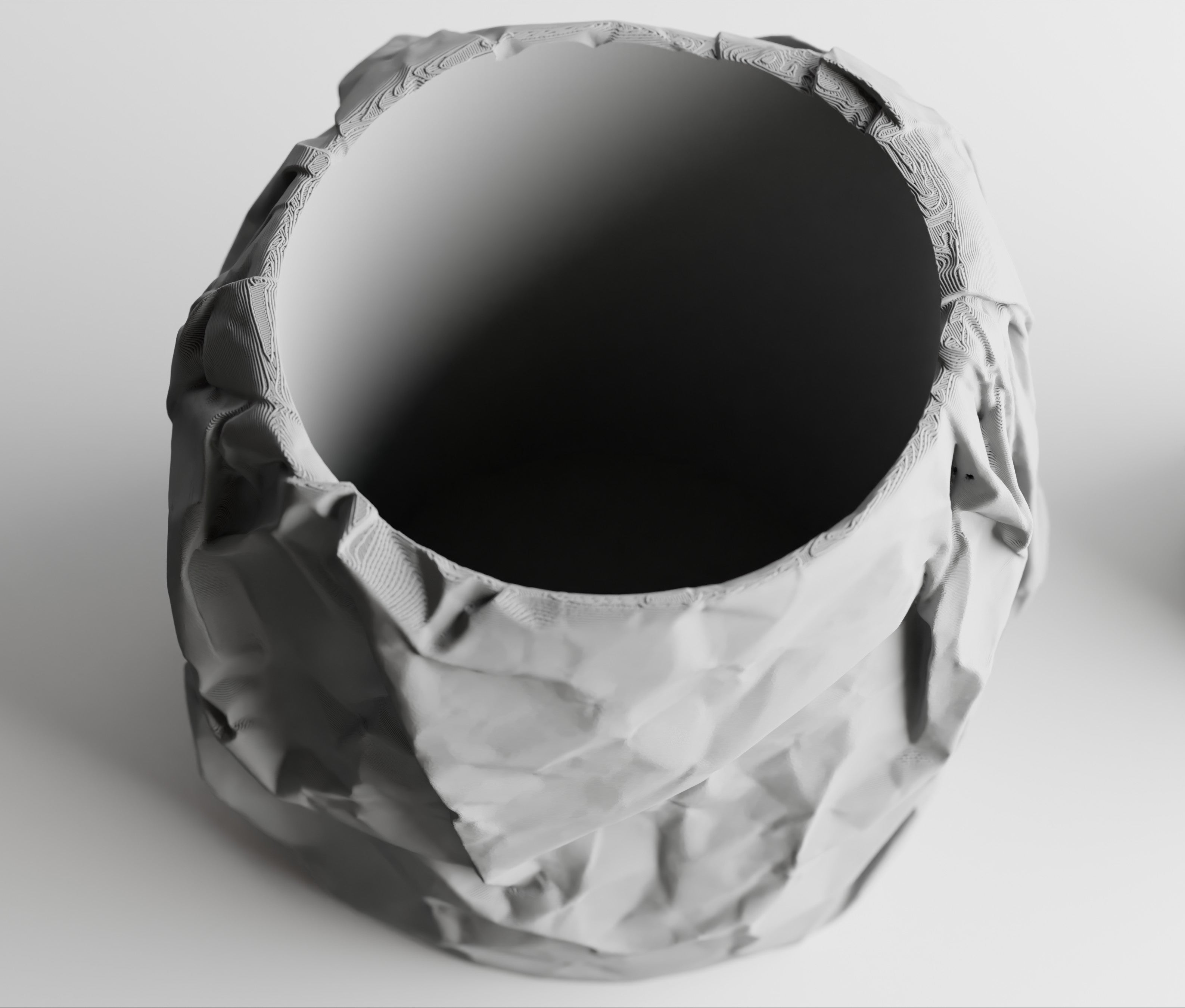 Crumpled – Crushed Texture Decorative Plant Pot
