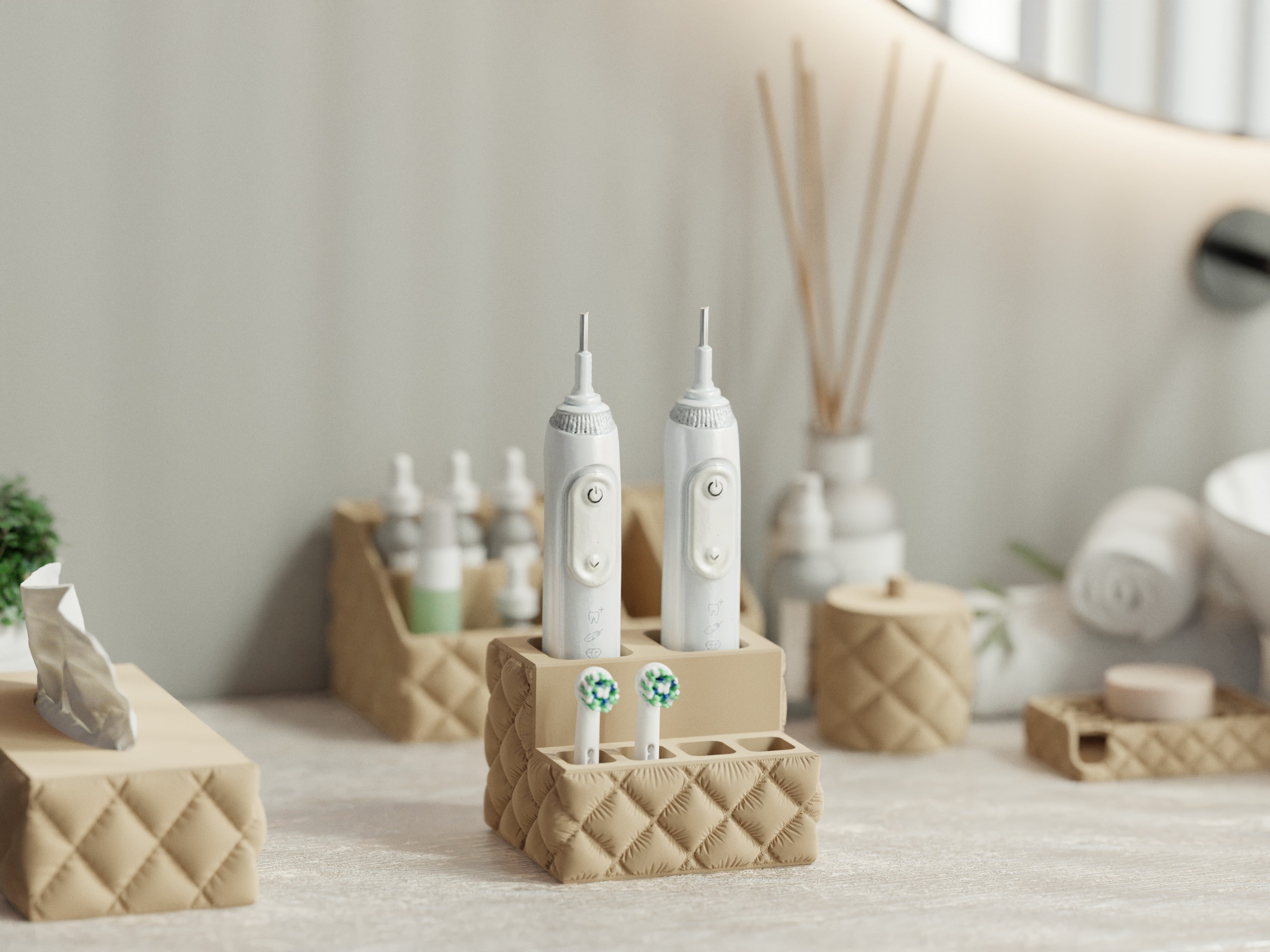 Brusha Duo – Inflated Toothbrush Holder for Oral-B