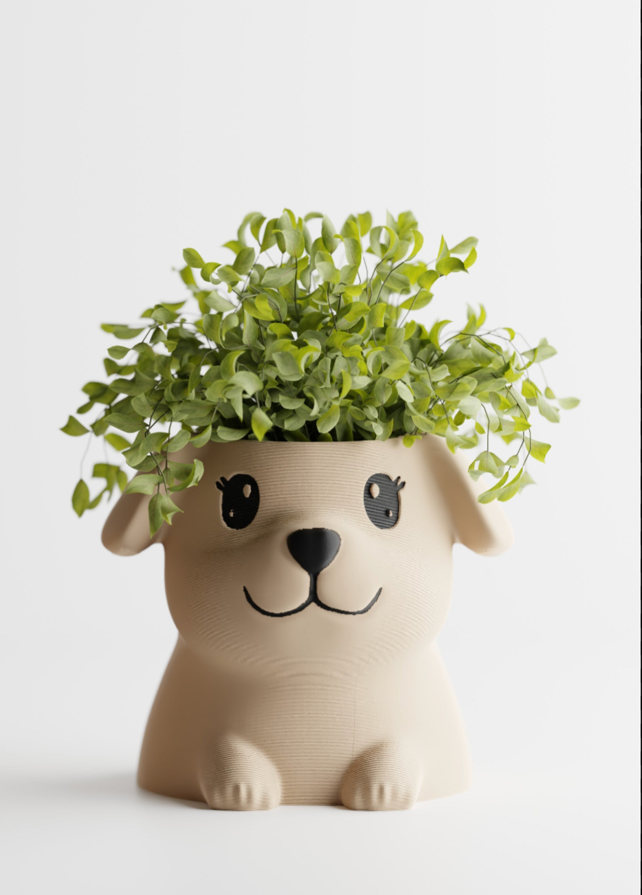 PuppyPot – Cute Dog-Shaped Planter for Small Plants