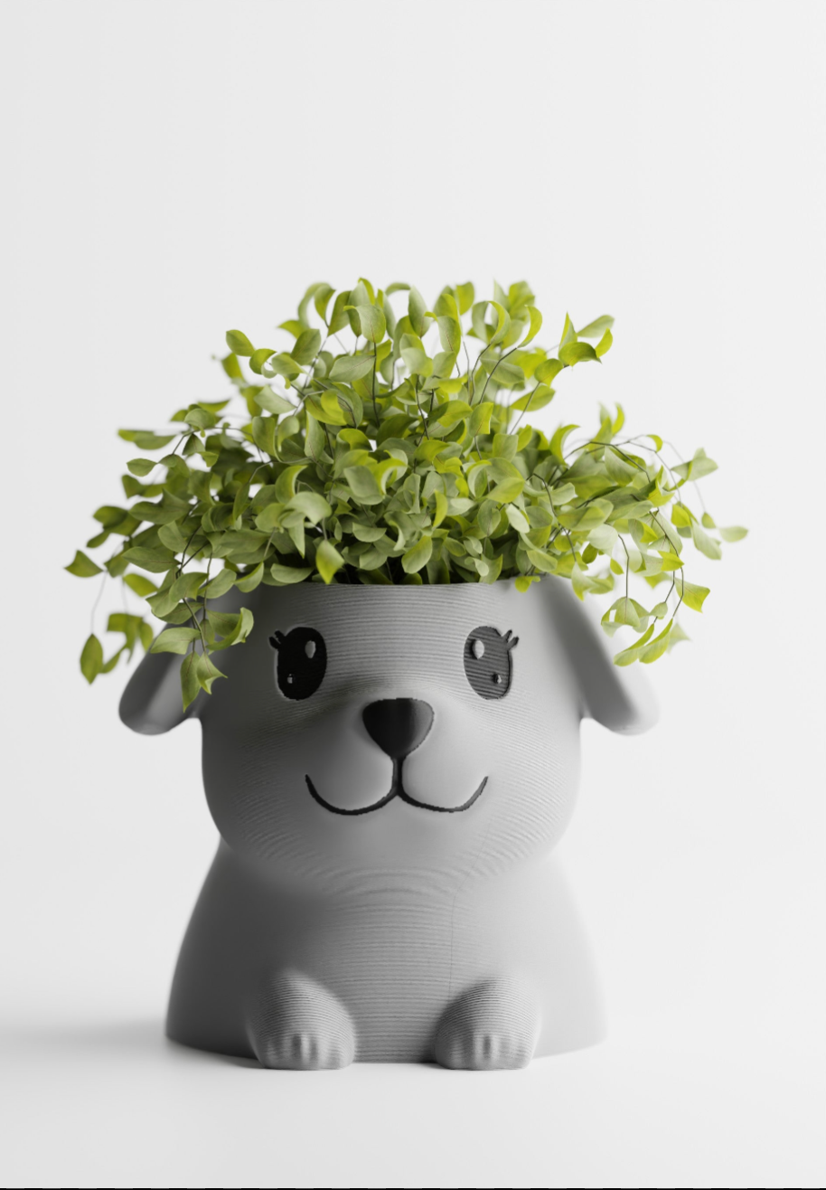 PuppyPot – Cute Dog-Shaped Planter for Small Plants