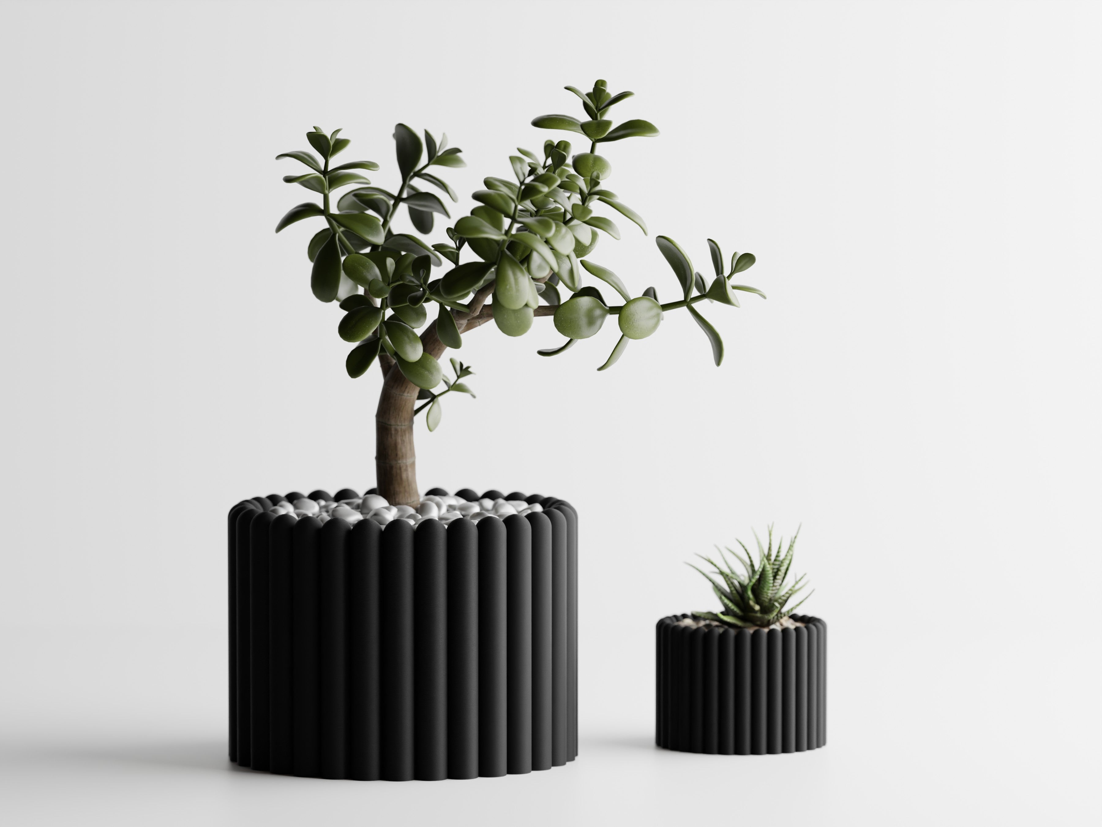 Ribera – Sculptural Ribbed Planter