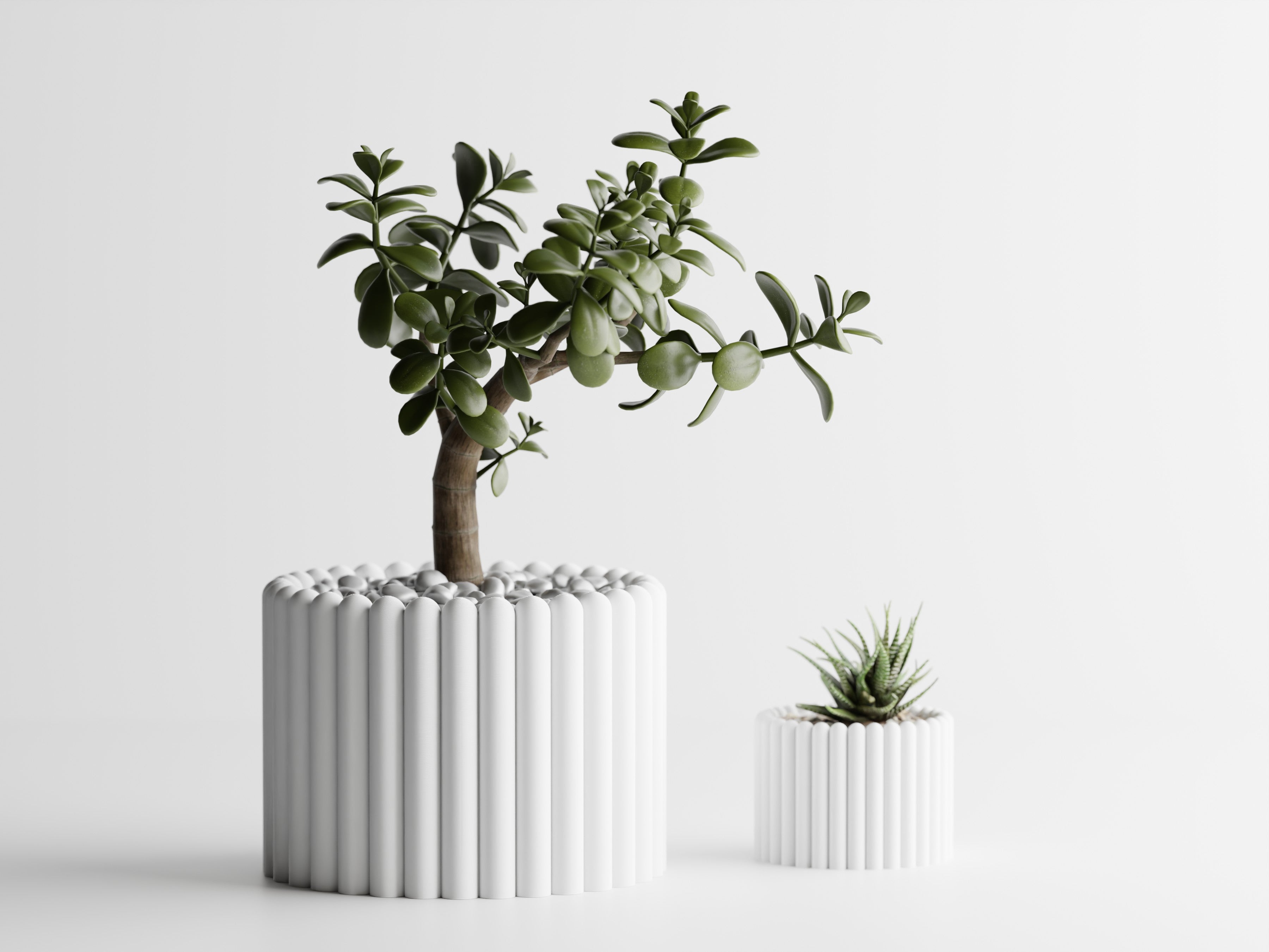 Ribera – Sculptural Ribbed Planter