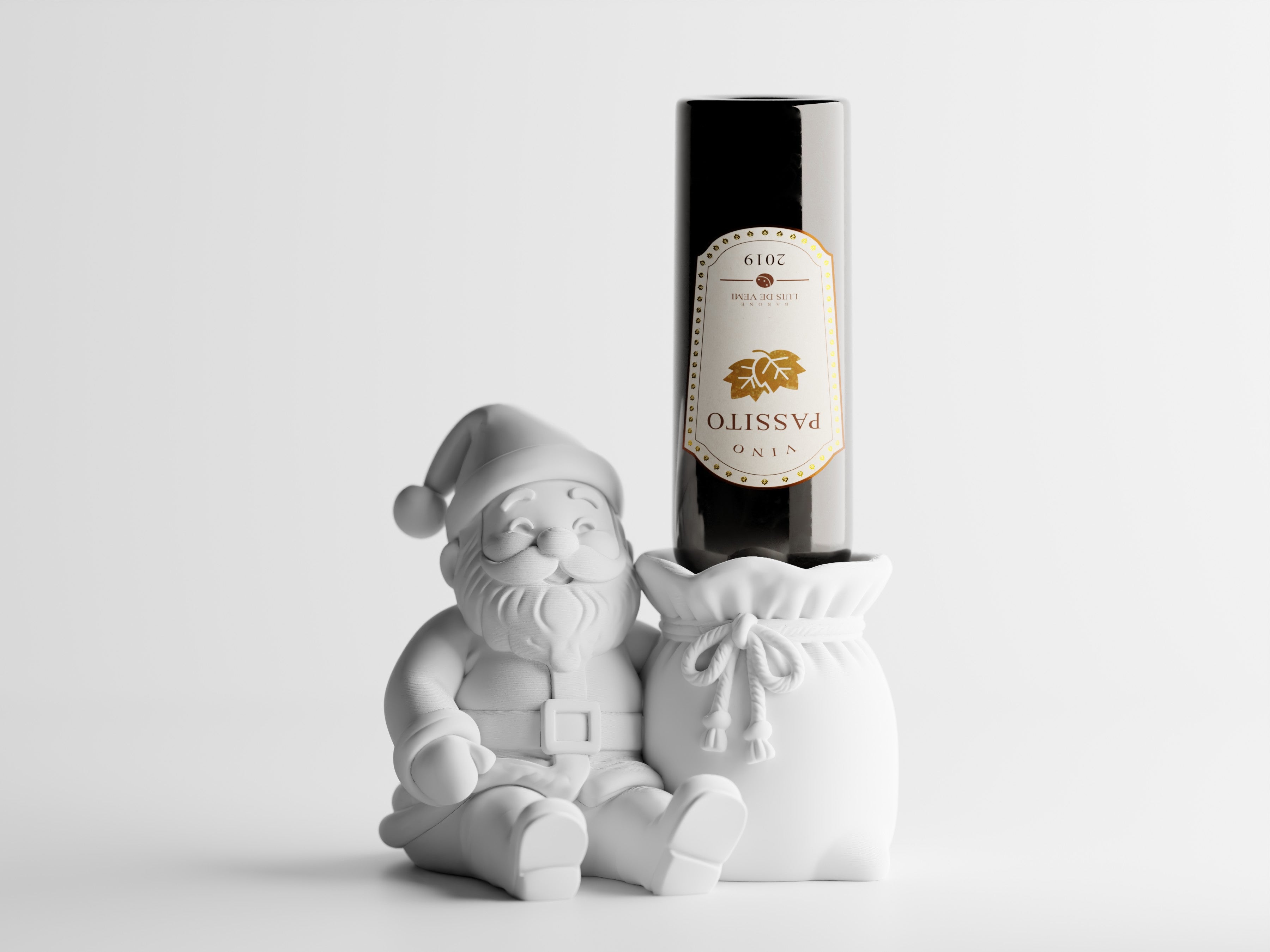 Santa Vintico – Santa Wine Bottle Holder | Christmas Table & Home Decor
