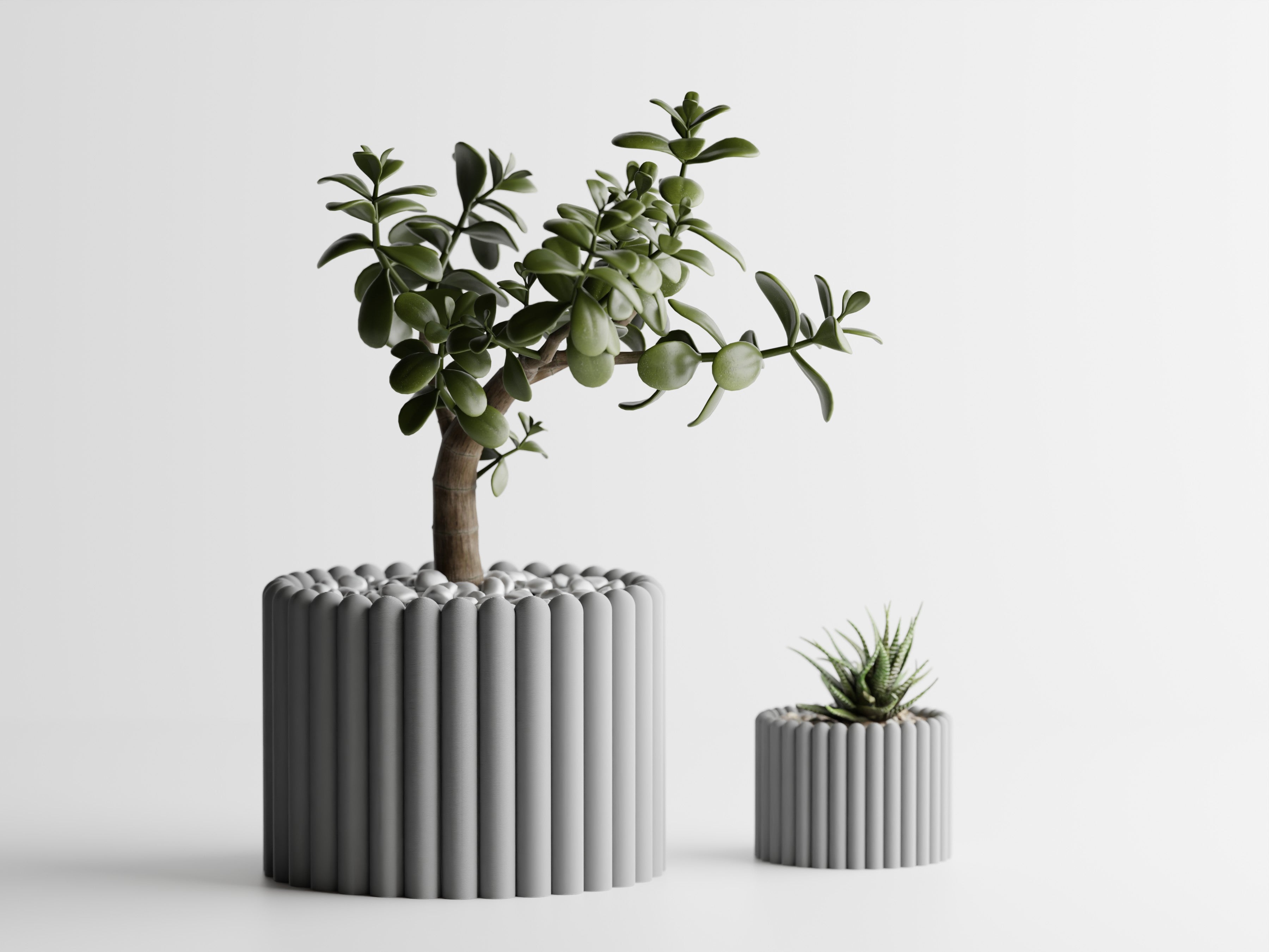 Ribera – Sculptural Ribbed Planter