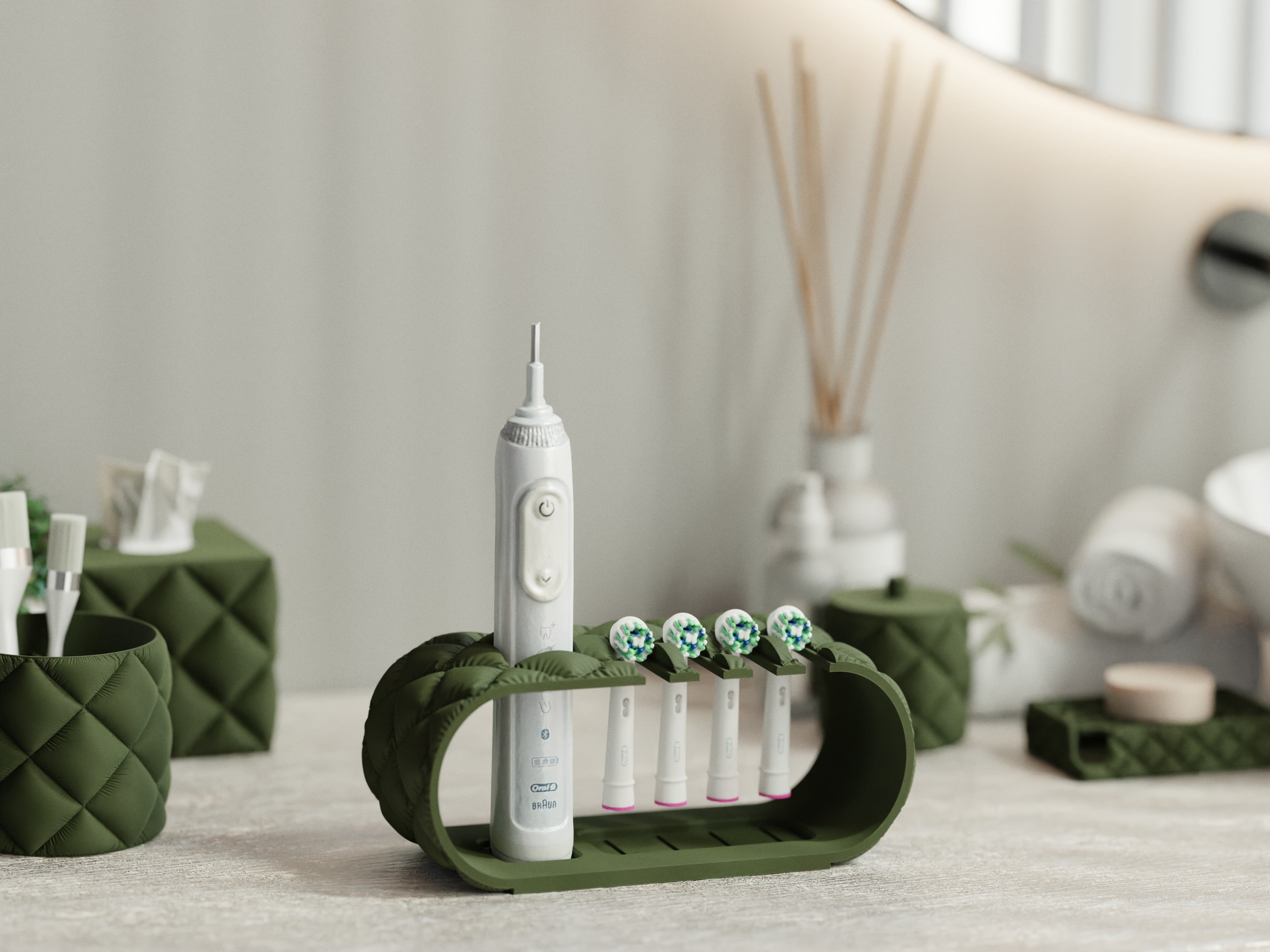 Brusha Cube – Inflated Toothbrush Holder for Oral-B