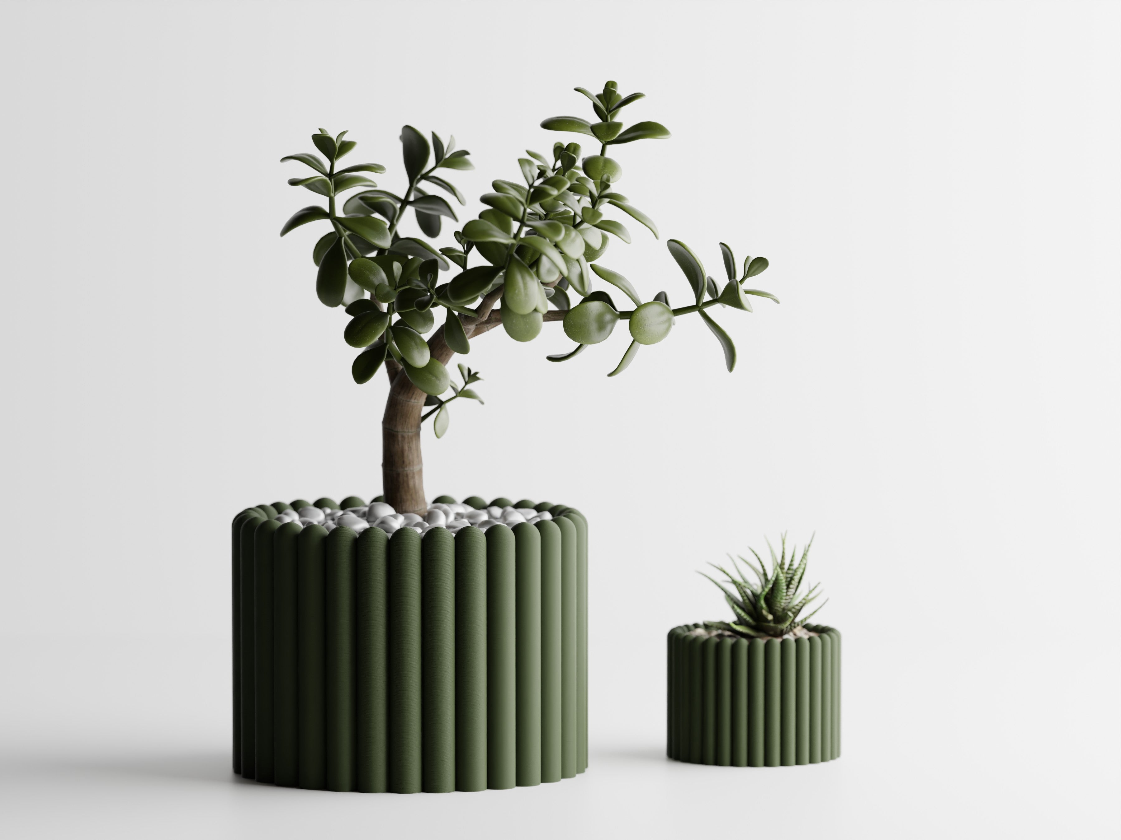Ribera – Sculptural Ribbed Planter