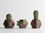 GeoTrio – Set of 3 Geometric Decorative Plant Pots