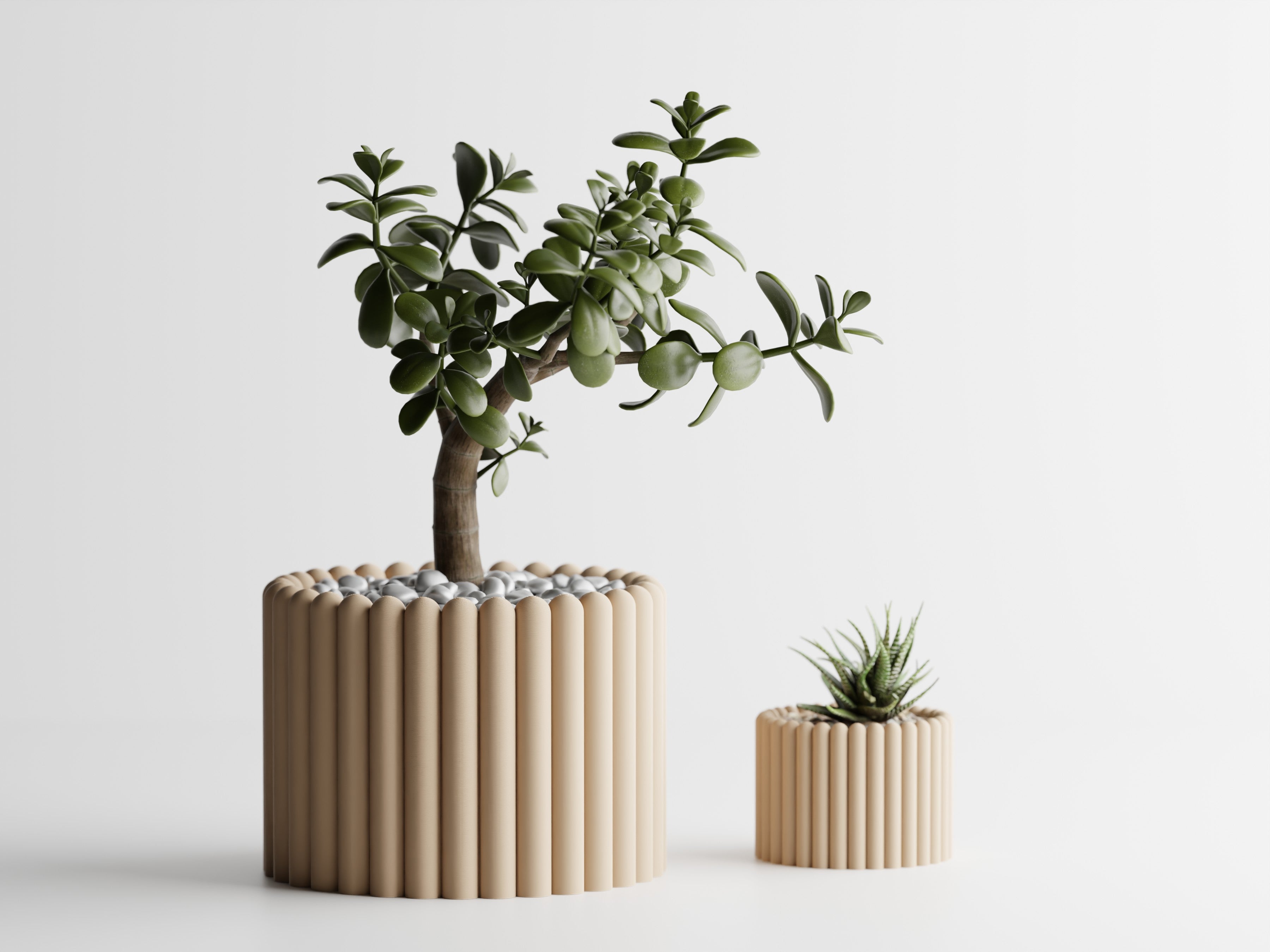 Ribera – Sculptural Ribbed Planter