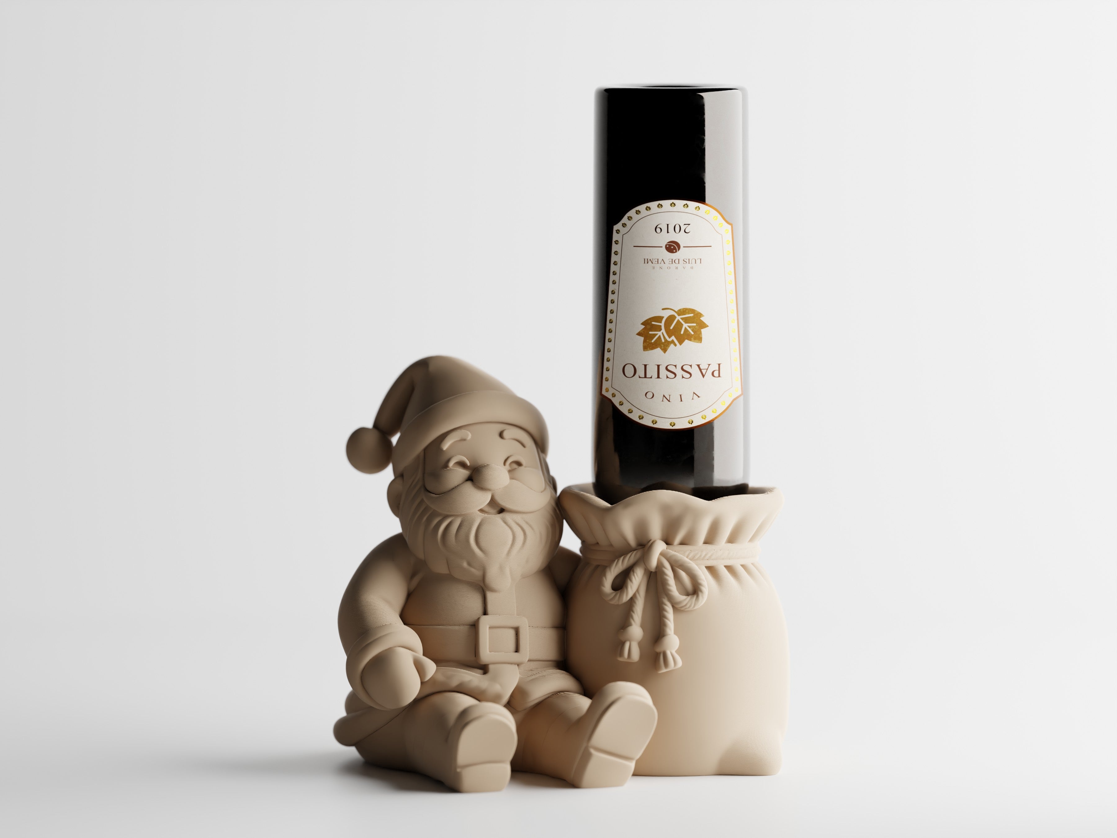 Santa Vintico – Santa Wine Bottle Holder | Christmas Table & Home Decor