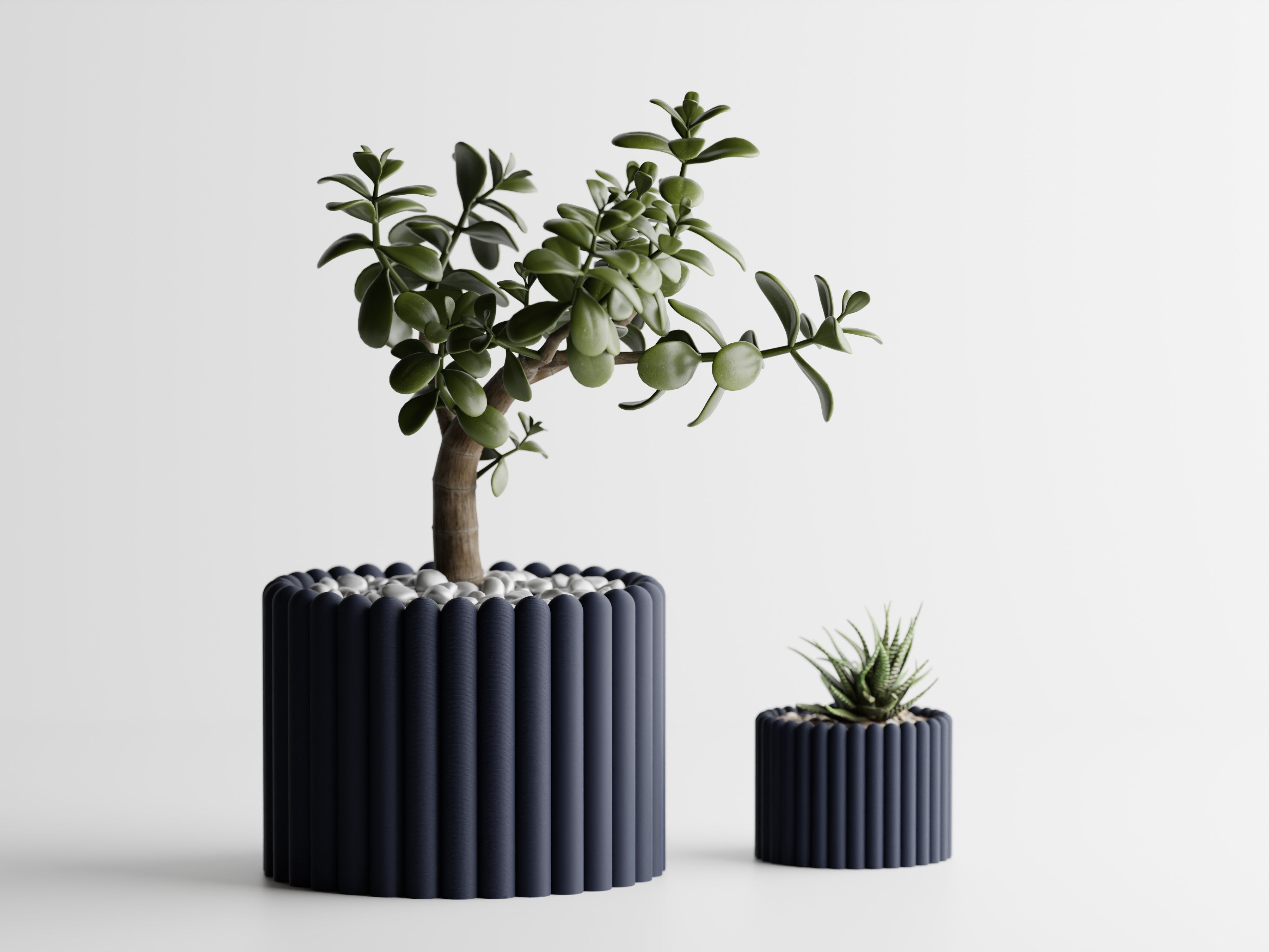 Ribera – Sculptural Ribbed Planter