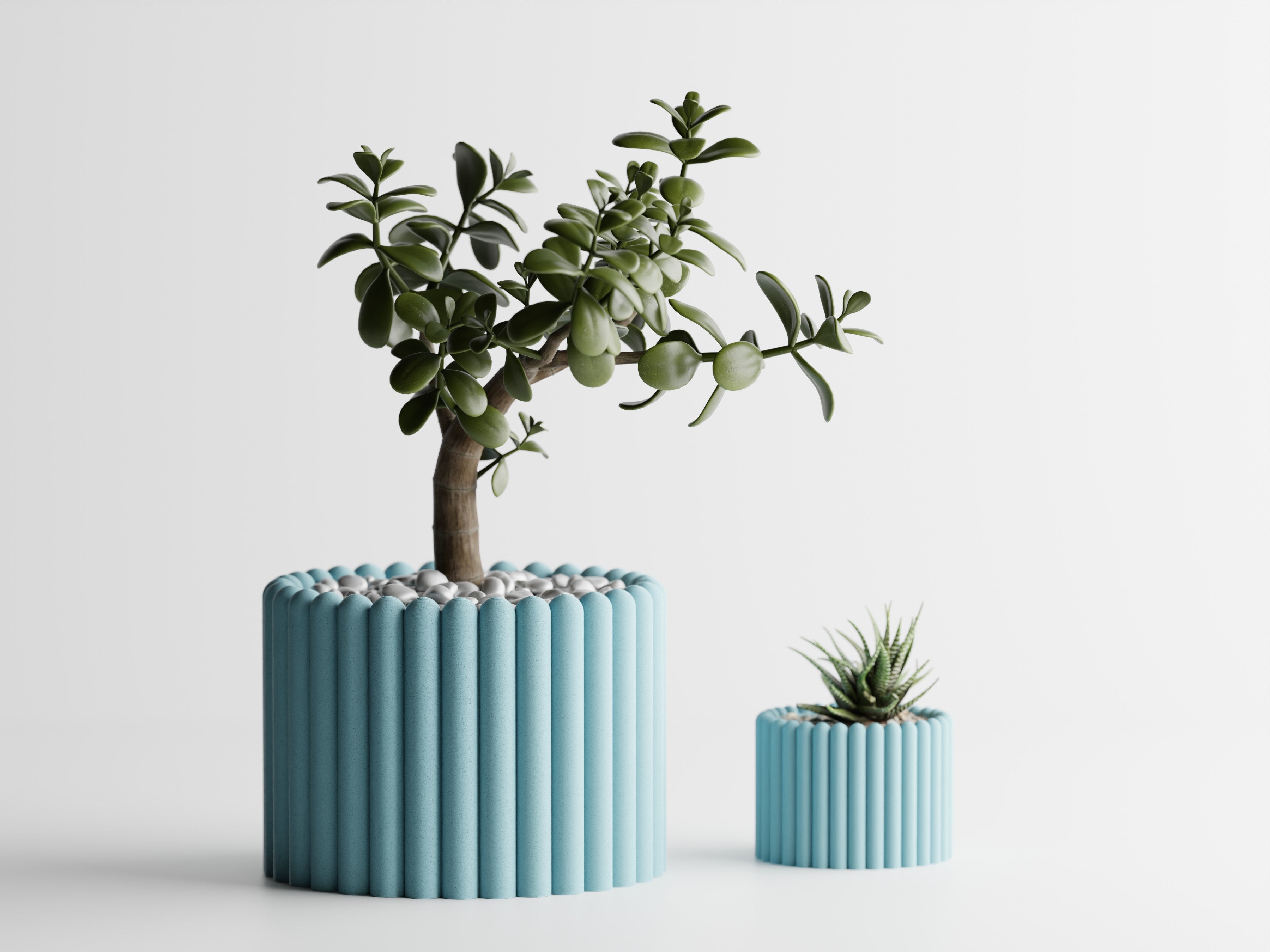 Ribera – Sculptural Ribbed Planter