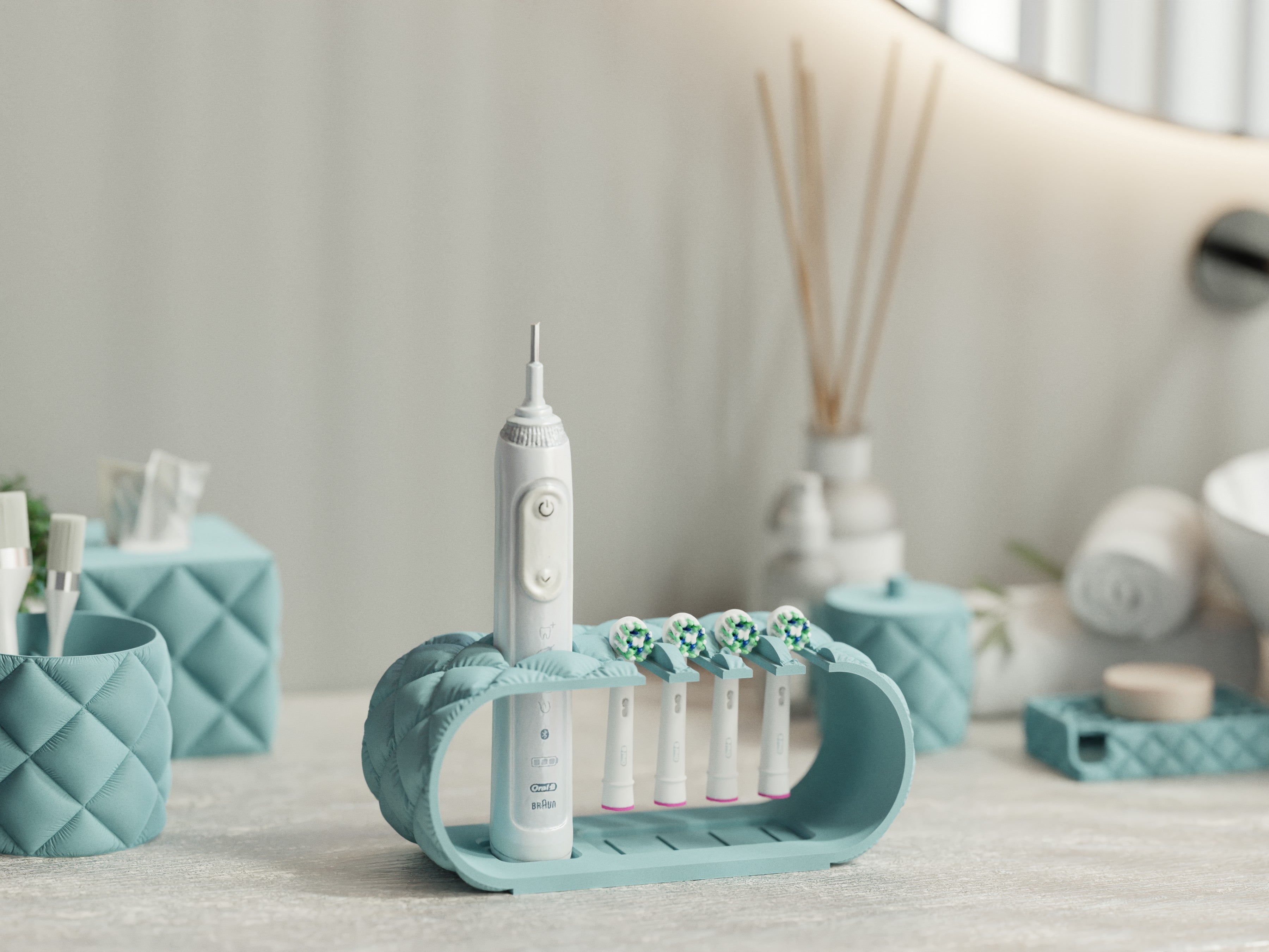 Brusha Cube – Inflated Toothbrush Holder for Oral-B