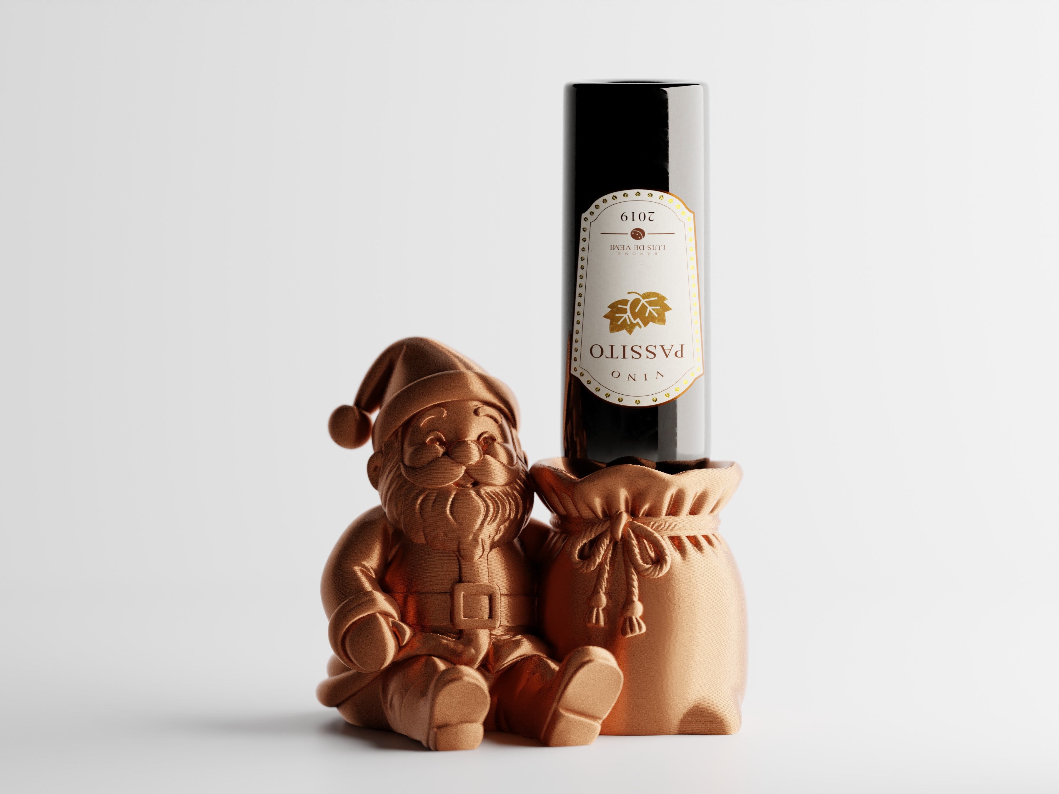 Santa Vintico – Santa Wine Bottle Holder | Christmas Table & Home Decor