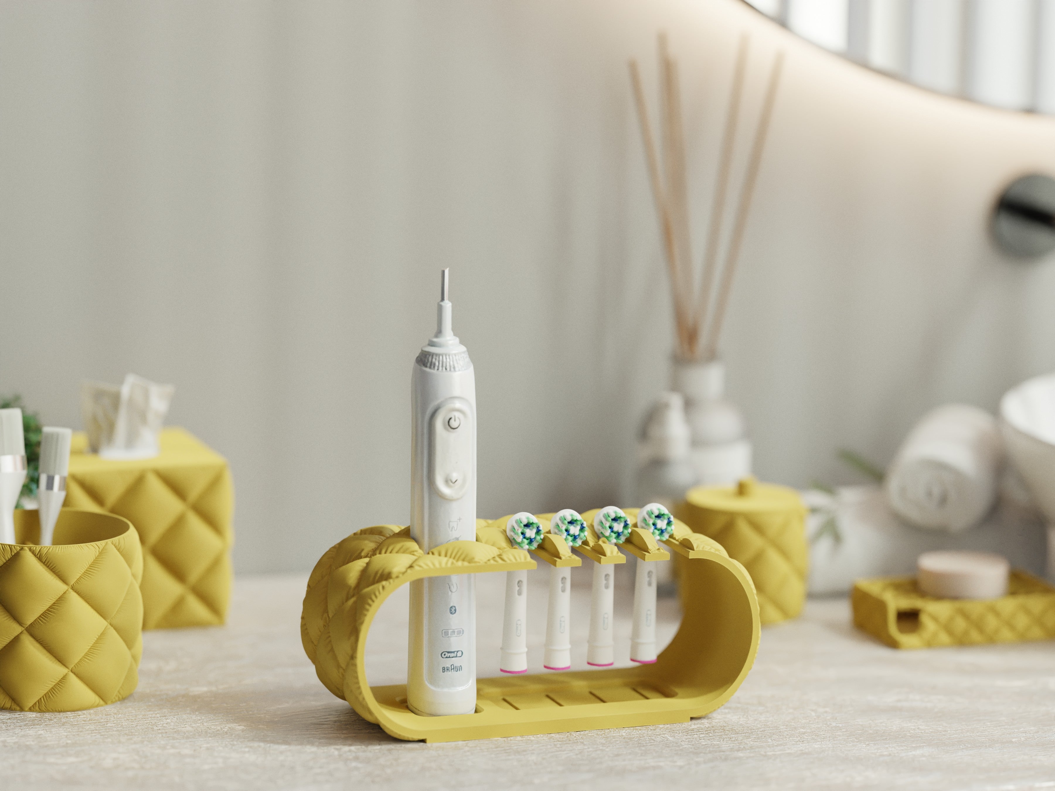 Brusha Cube – Inflated Toothbrush Holder for Oral-B