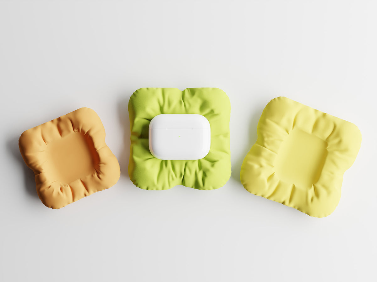 Alveo AirPods Cushion Stand – Puffy Dock for AirPods Pro 2, AirPods 2 & AirPods 4