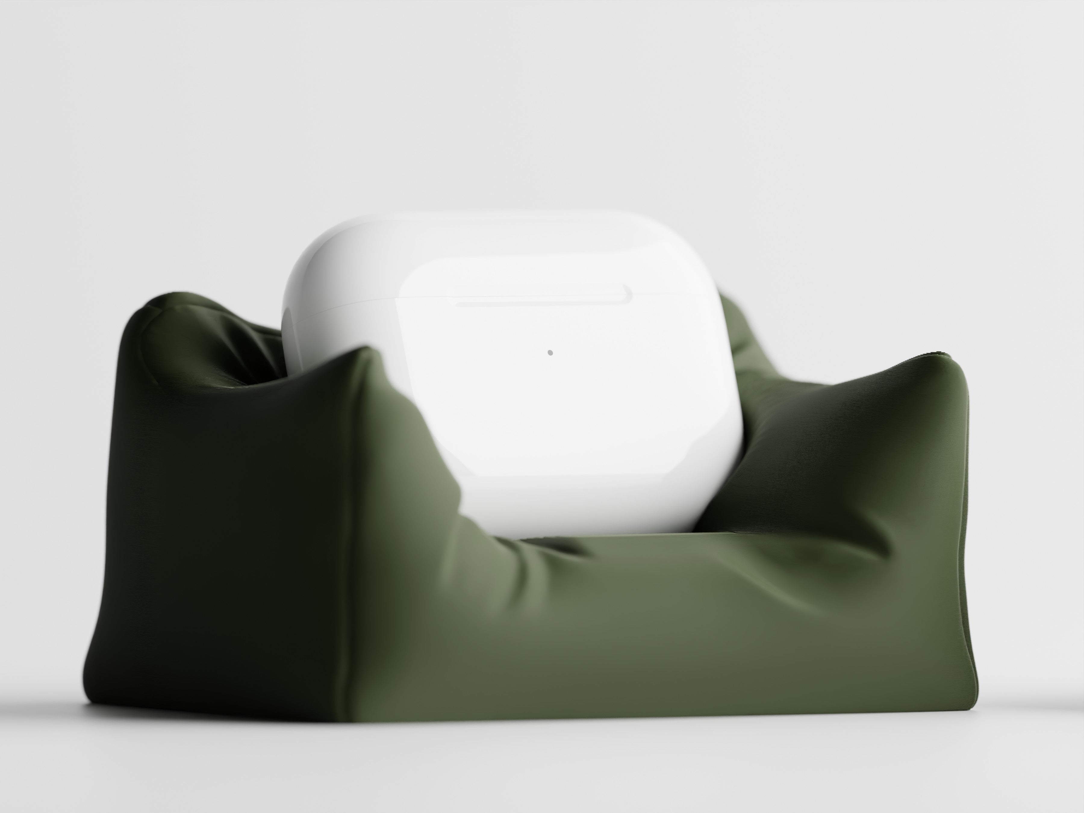 CushionCradle – Mini Couch Stand for AirPods Pro | 3D Printed Earbud Holder