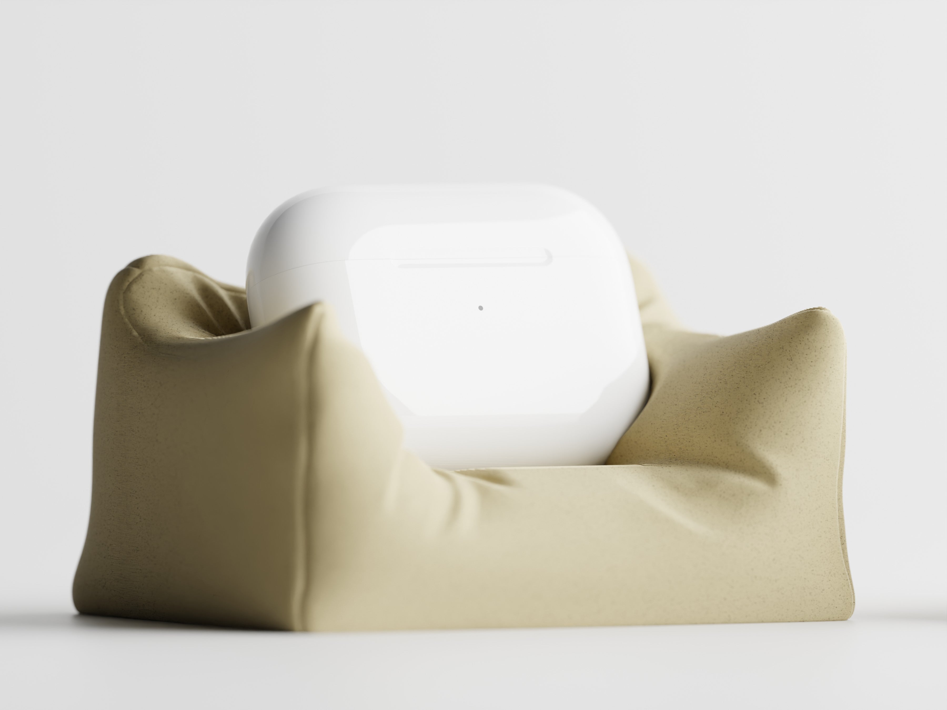 CushionCradle – Mini Couch Stand for AirPods Pro | 3D Printed Earbud Holder