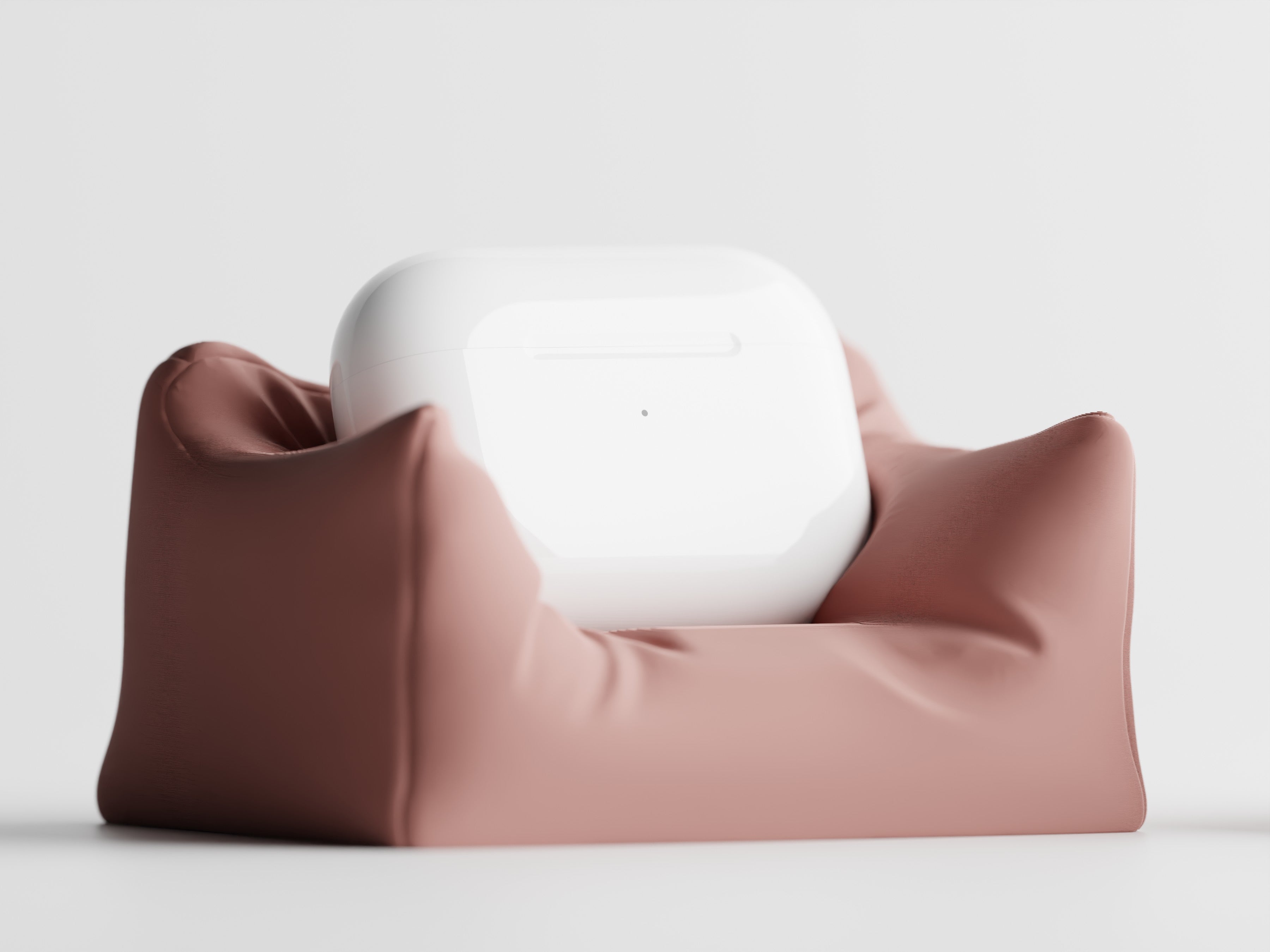 CushionCradle – Mini Couch Stand for AirPods Pro | 3D Printed Earbud Holder