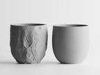 Concrete Texture Indoor Planter with Wood Grain Stand, 3D Printed Indoor Plant Pot, Succulent Pot, Modern Home Decor, Plant Lover Gift