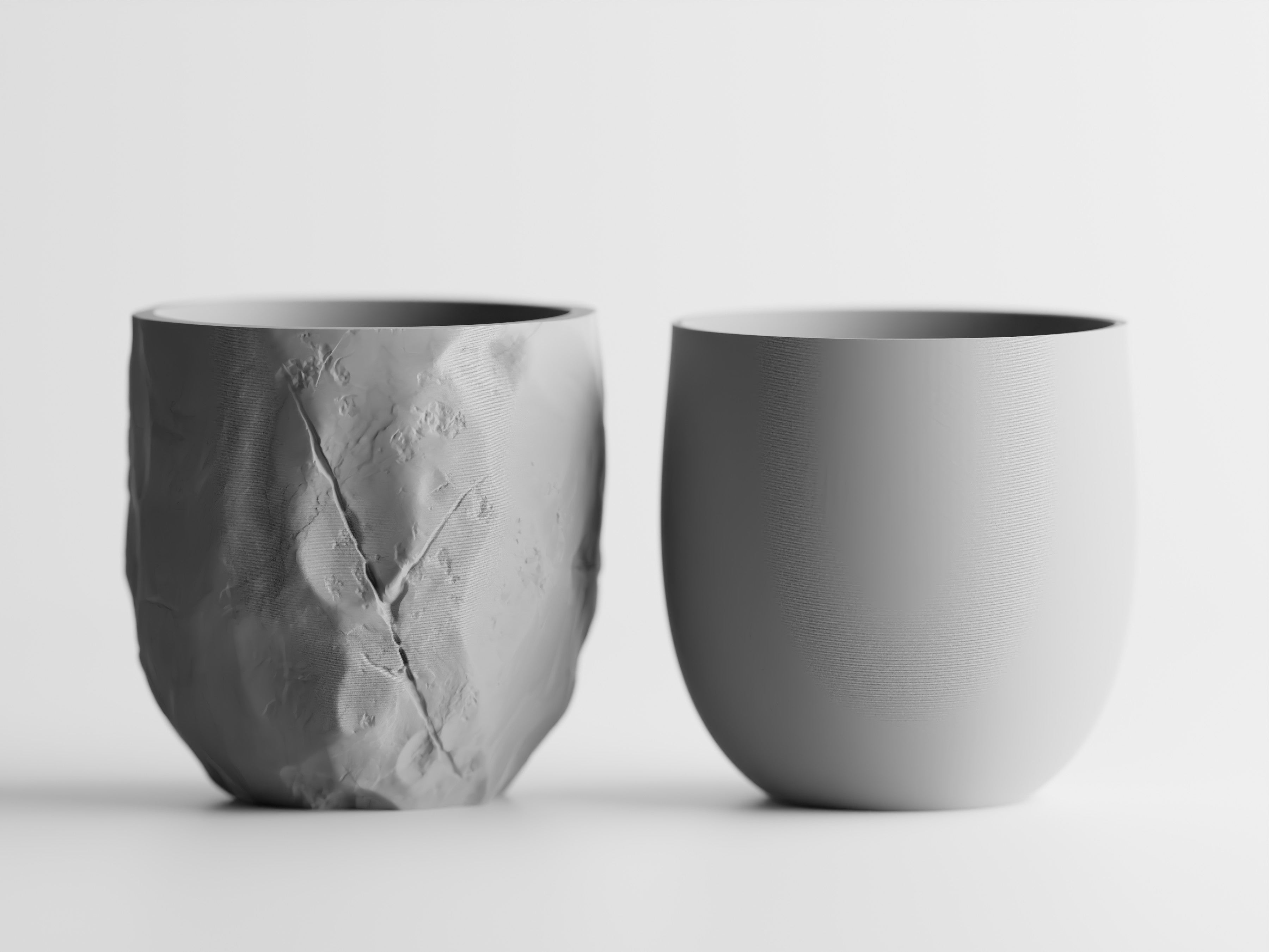 Concrete Texture Indoor Planter with Wood Grain Stand, 3D Printed Indoor Plant Pot, Succulent Pot, Modern Home Decor, Plant Lover Gift