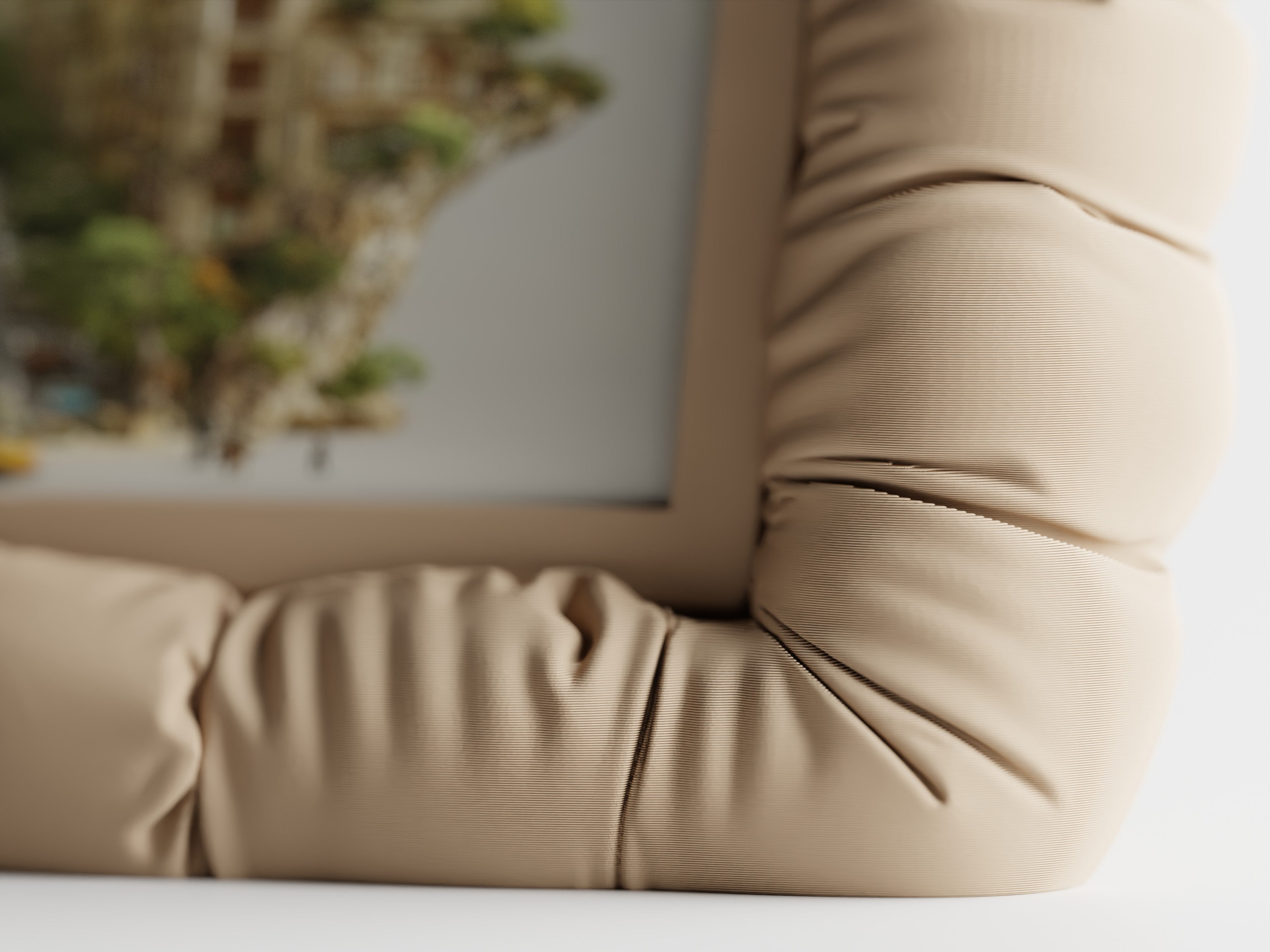 minimal sculptural photo frame for desk or wall display