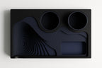 ContourDock – Modern Sculpted Desk Organizer with Multi-Slot Insert