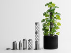 GrowPillar modular moss pole for Monstera, Pothos and Philodendron climbing plants Grey