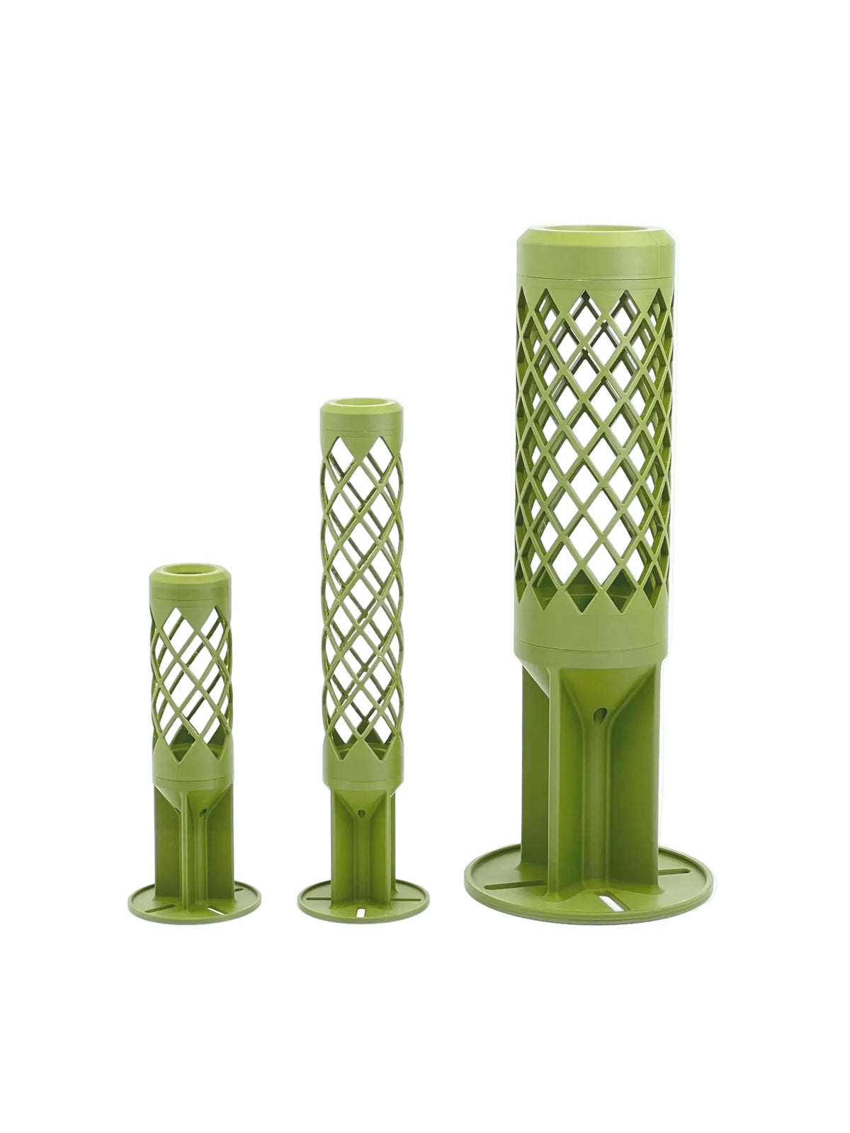 Small, medium and large GrowPillar moss pole size options for houseplants